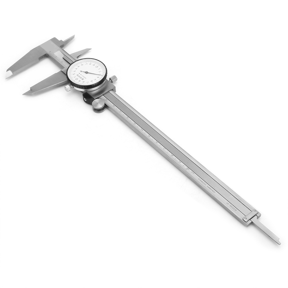 Edelstahl-messschieber Mit Skala, Stoßfest, Sehr Genau, Nonius 0-200 Mm, 0,02 Mm Teilung
