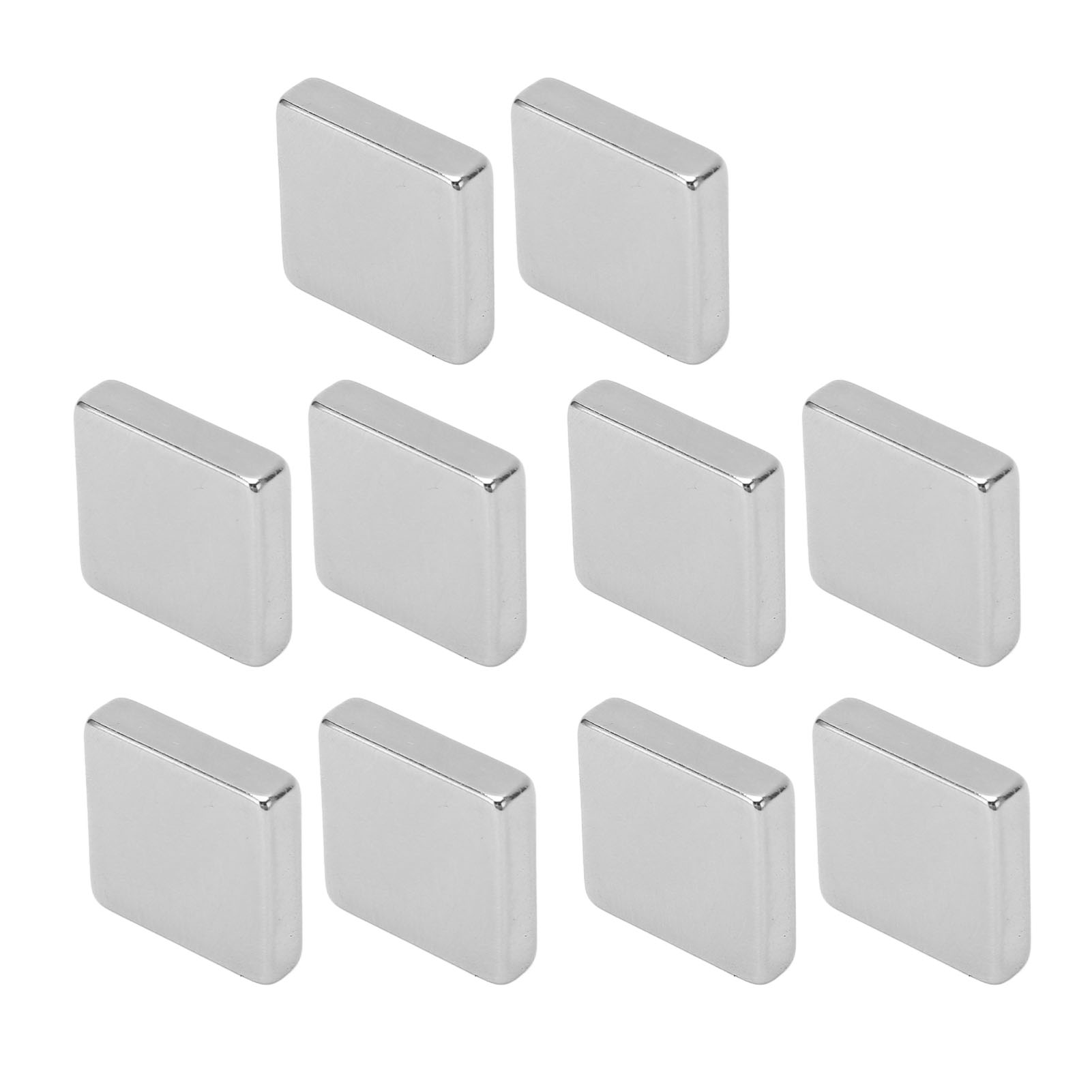 10 Neodym-magnete, Leistungsstark, Attraktives Design, Glänzend Silberfarben, Seltenerdmagnete Für Büro- Und Heimwerkerprojekte