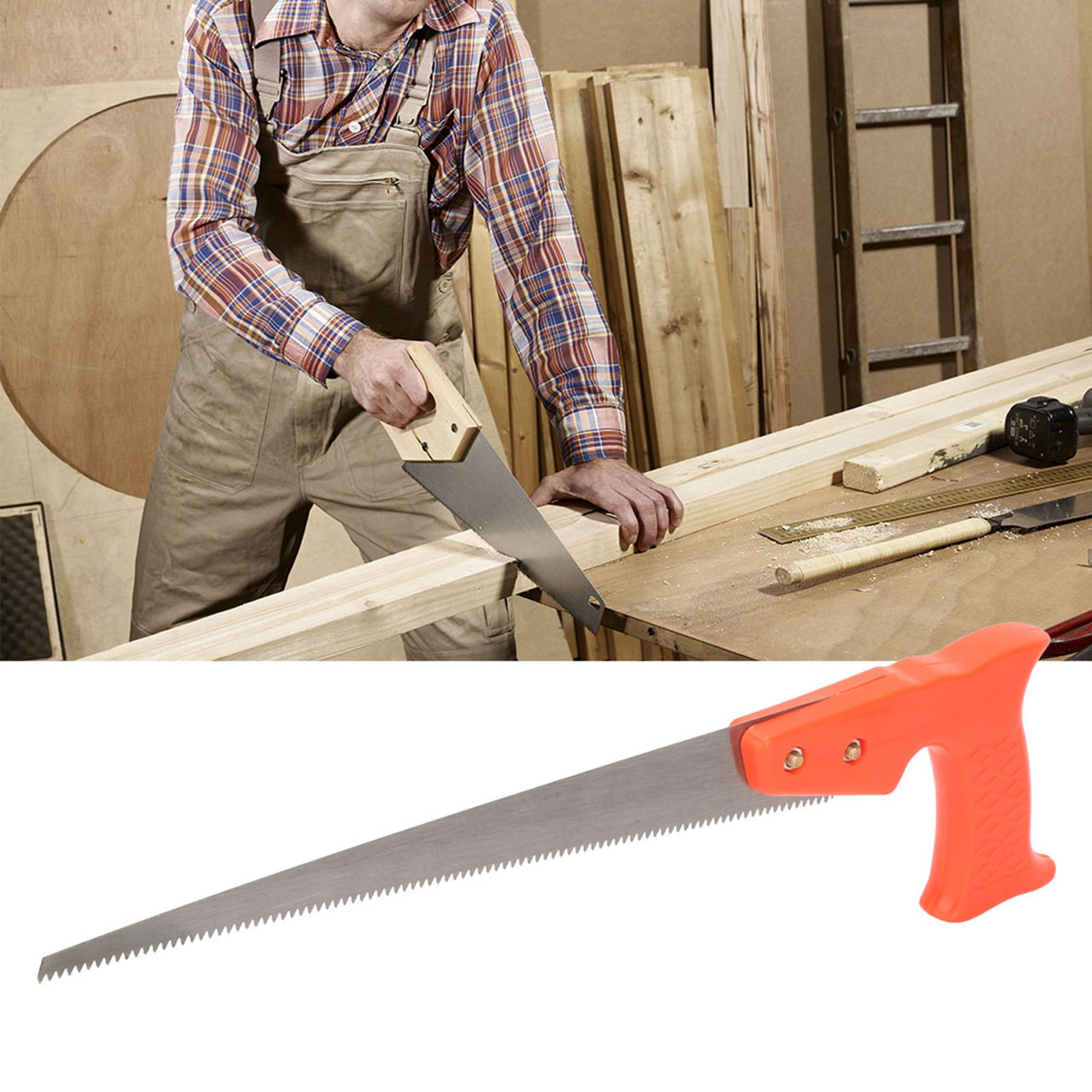 Handsäge Aus Manganstahl Mit Sägezähnen Für Holz- Und Gartenarbeiten