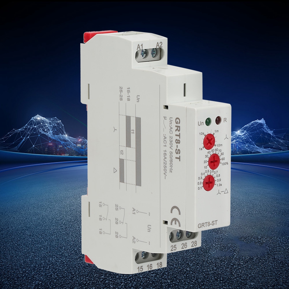 Grt8-st Verzögerungsmotor-stern-dreieck-timer, Sanftanlauf-dreieck-relais-motorstarter (ac230v)