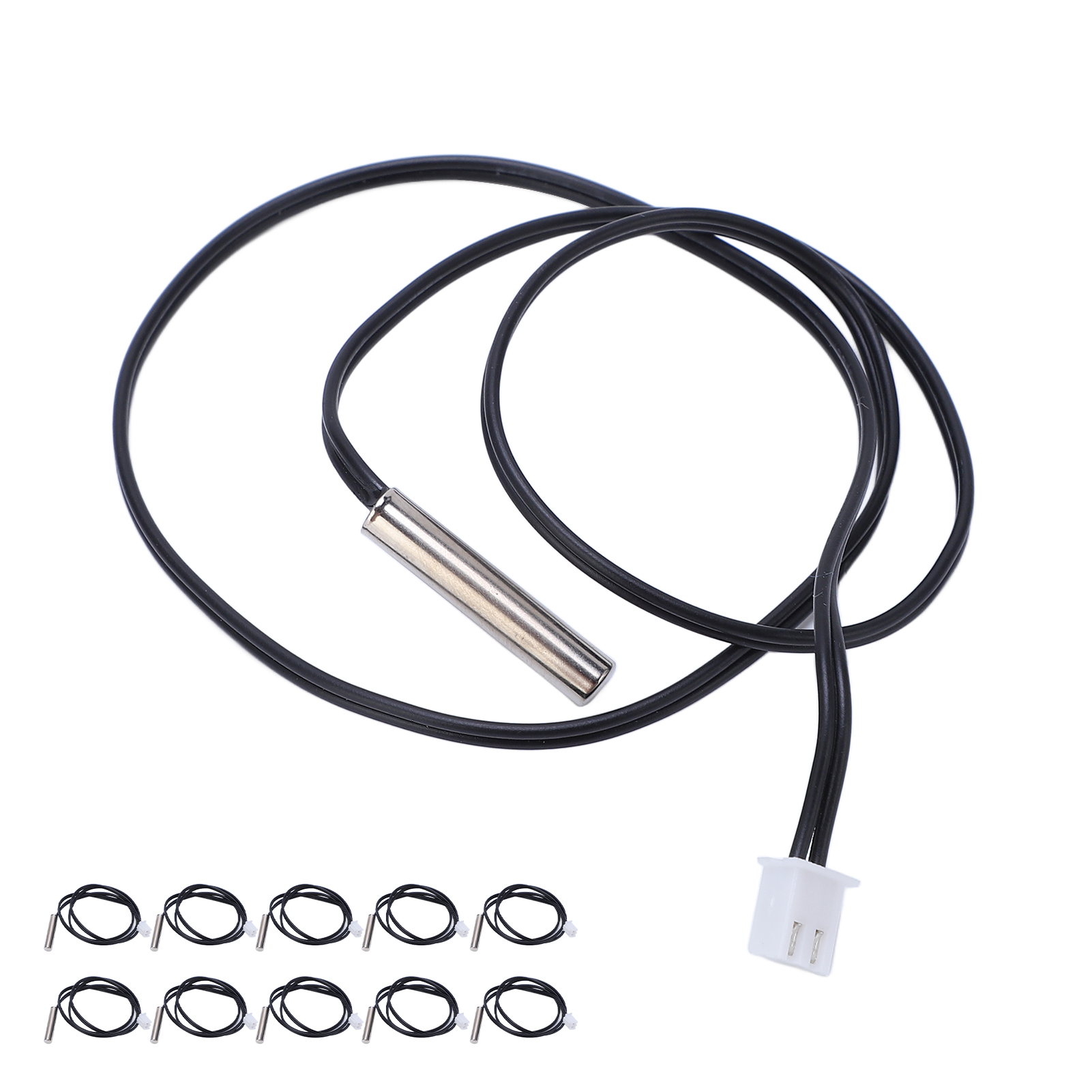 10 Stück 10k Ntc-thermistor-temperatursensoren, Wasserdicht, Mit Kabel Für Industrie Und Landwirtschaft