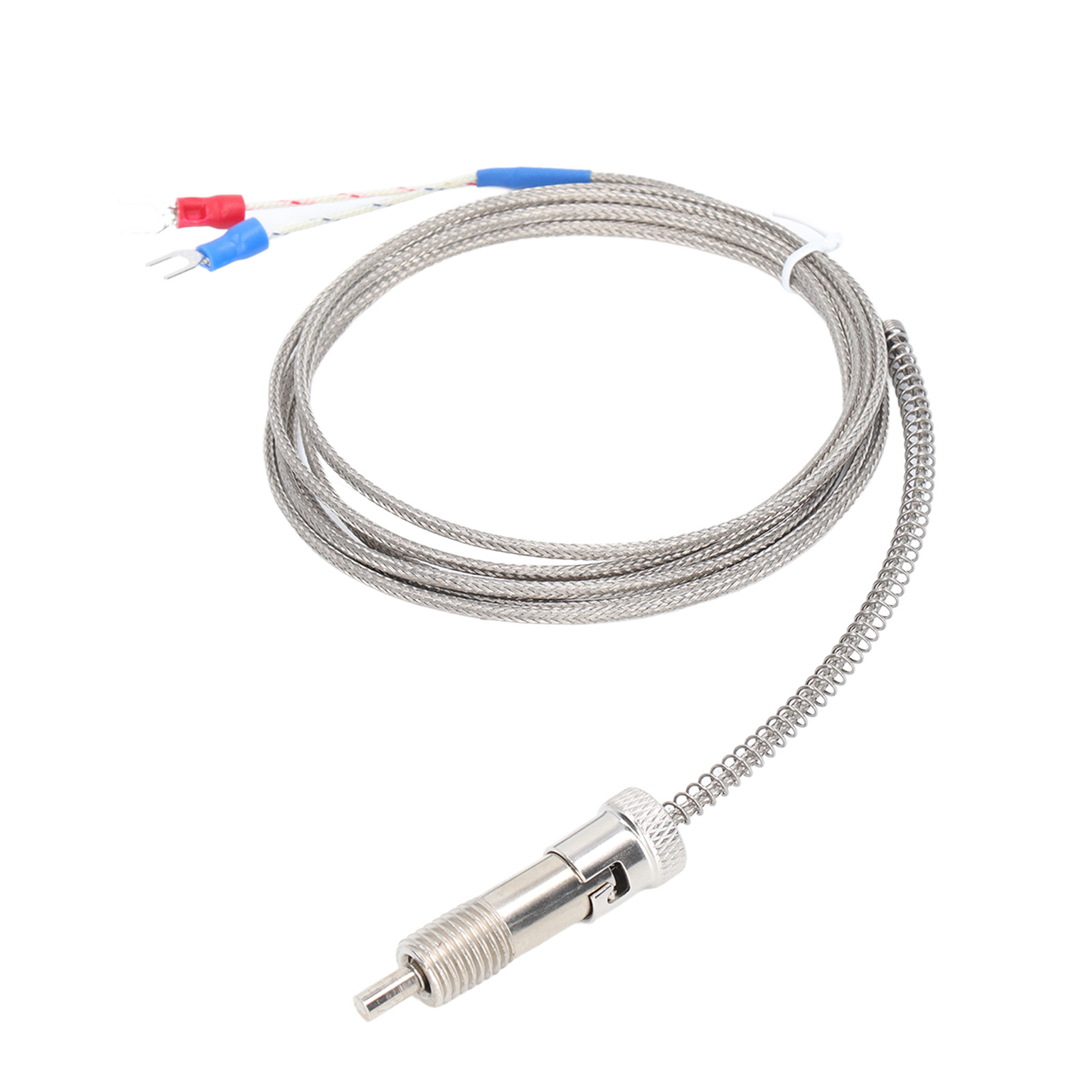 Thermoelement 0–400 °c, Temperatursensor Mit Druckfeder, M12-gewinde, 4 M / 13,12 Ft