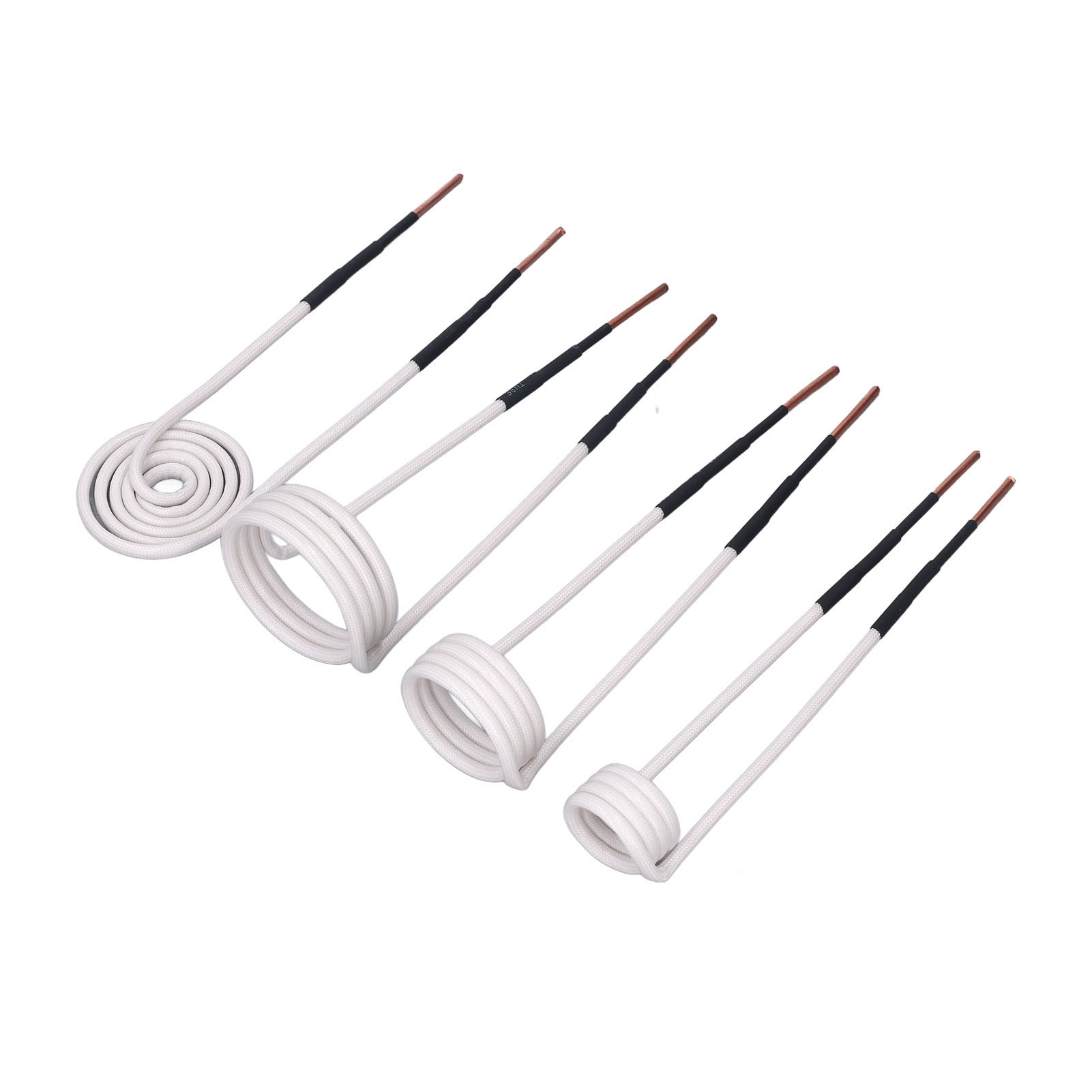 4-teiliges Induktionsheizspulen-set, Hochfrequenz-heizzubehör, 2,5 Mm Messingkern, 20, 30, 40 Mm, Flach, Rund, Kuchenförmig