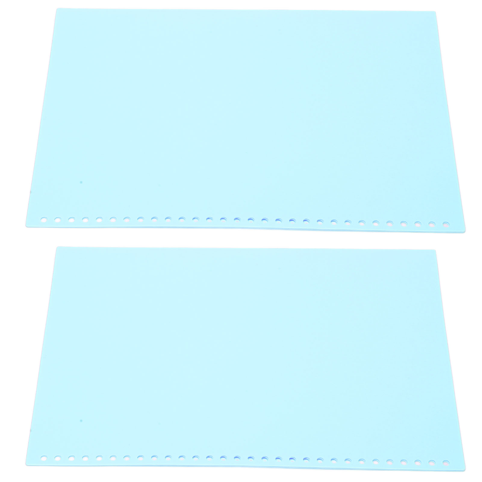 20 Transparente Kunststofftaschen, Papierordnertaschen, Matte Oberfläche, A4, 30 Löcher, Pp-kunststoff, Hellgrün