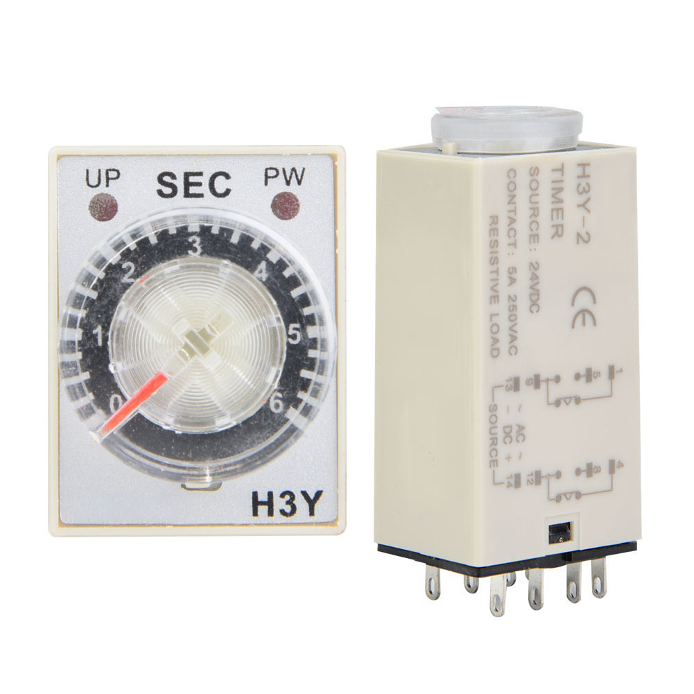 Zeitrelais 24 V Dc, H3y-2 Verzögerungstimer, Zeitschalter 6s