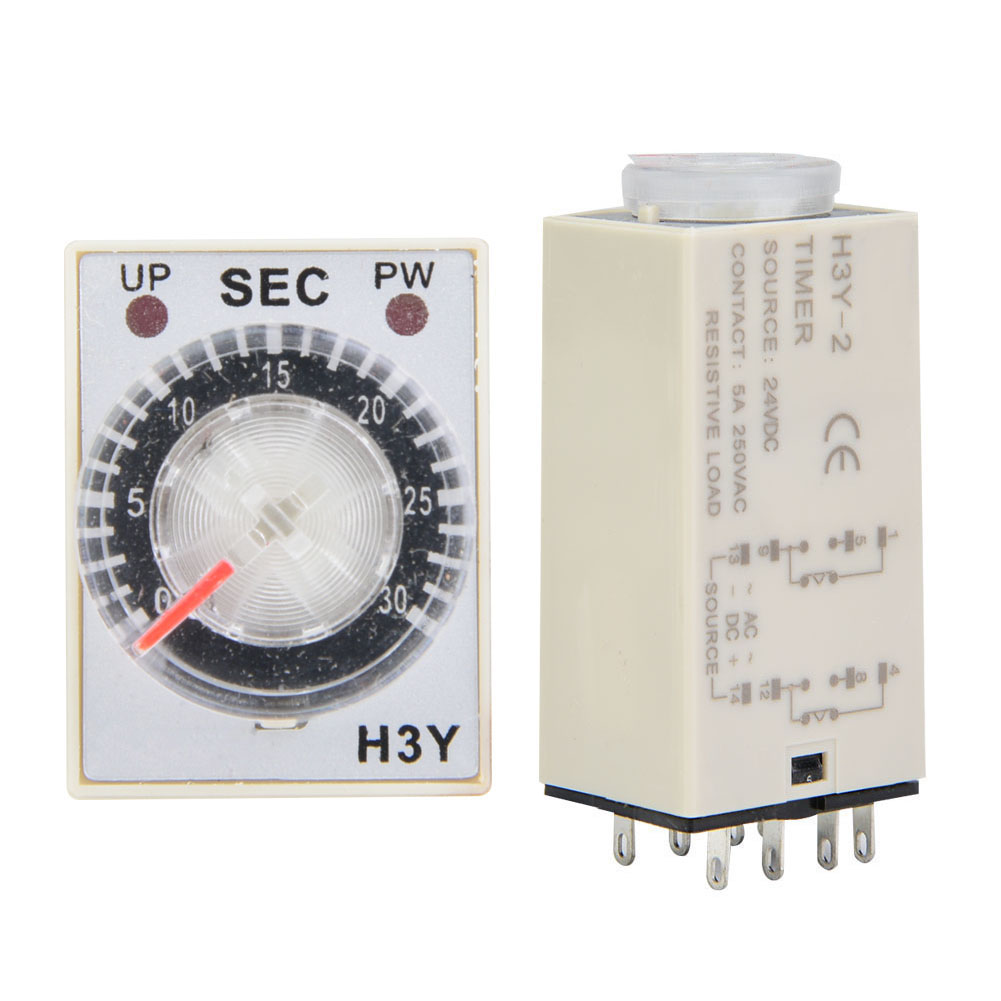 Zeitrelais 24 V Dc, H3y-2 Verzögerungstimer, Zeitschalter 30 Sekunden