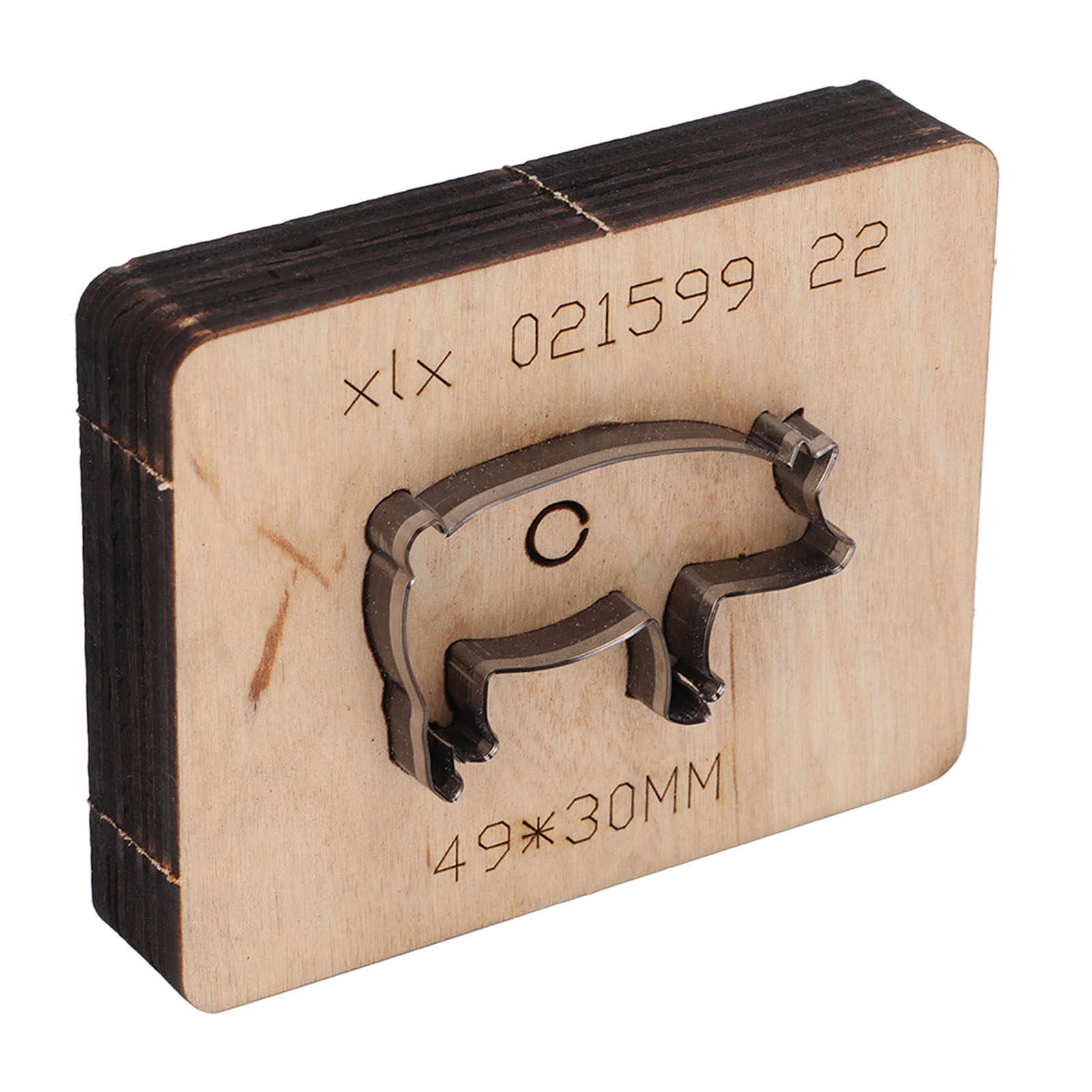 Stanzform Für Leder In Schweinchenform Zum Selbermachen, Stanzschablonen, Präge- Und Schneidevorlage