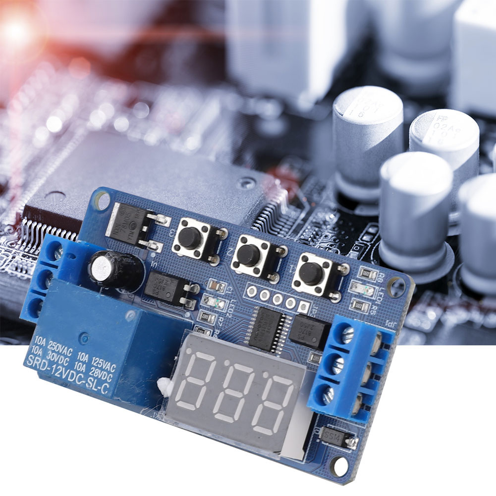 Dc12v Zeitverzögerungsrelais Ein/aus-modul Mit Led-digitalanzeige, Steuerung Und Zeitschalterauslösung