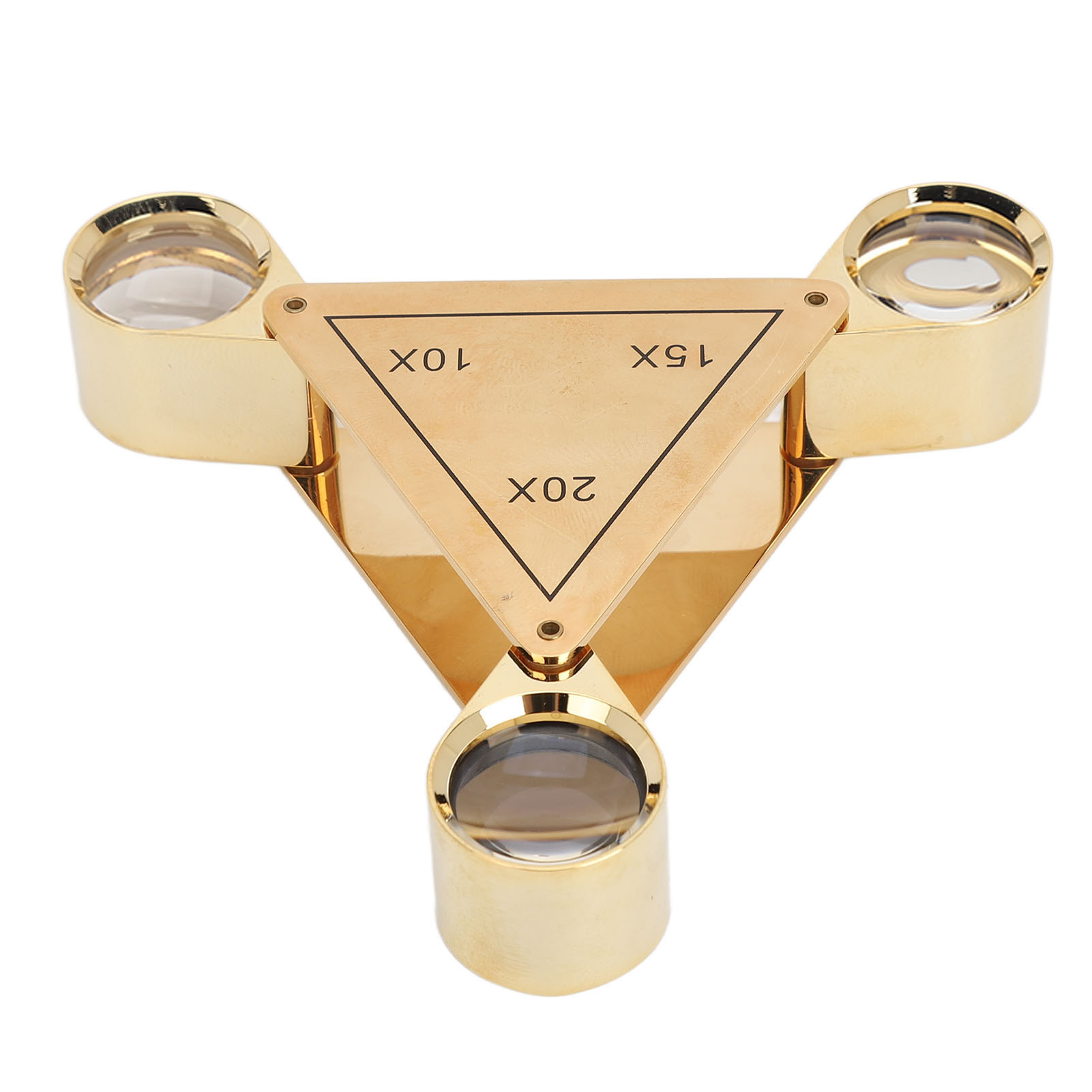 Faltbare Vergrößerungsgläser (10x, 15x, 20x), Tragbare Taschenlupe Für Schmuck, Antikgold