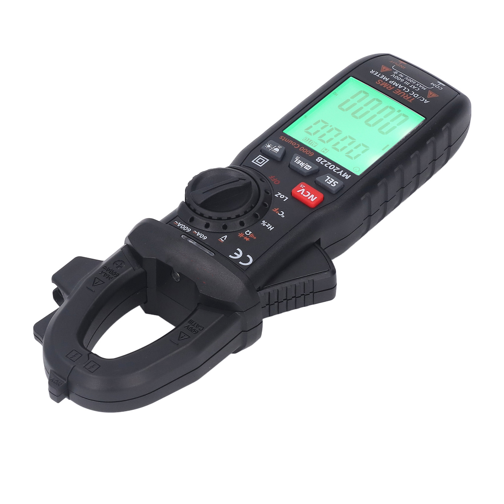 Zangenmultimeter Mit Digitalanzeige, Amperemeter Und Voltmeter, Prüfgerät Für Wechsel- Und Gleichstromkreise