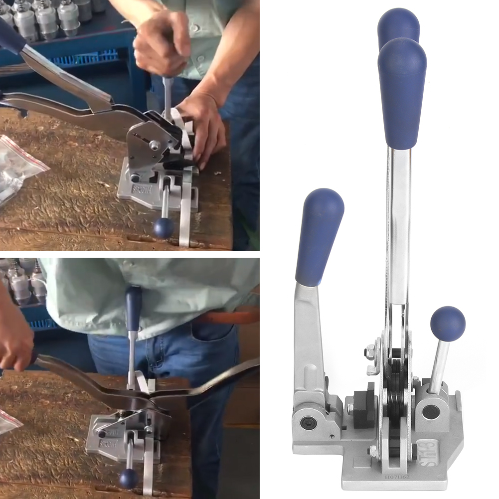 3-in-1 Umreifungsgerät: Stahlspanner, Siegelschneider Und Manuelles Umreifungsgerät Für 1/2 - 5/8 Zoll Pp-bänder.