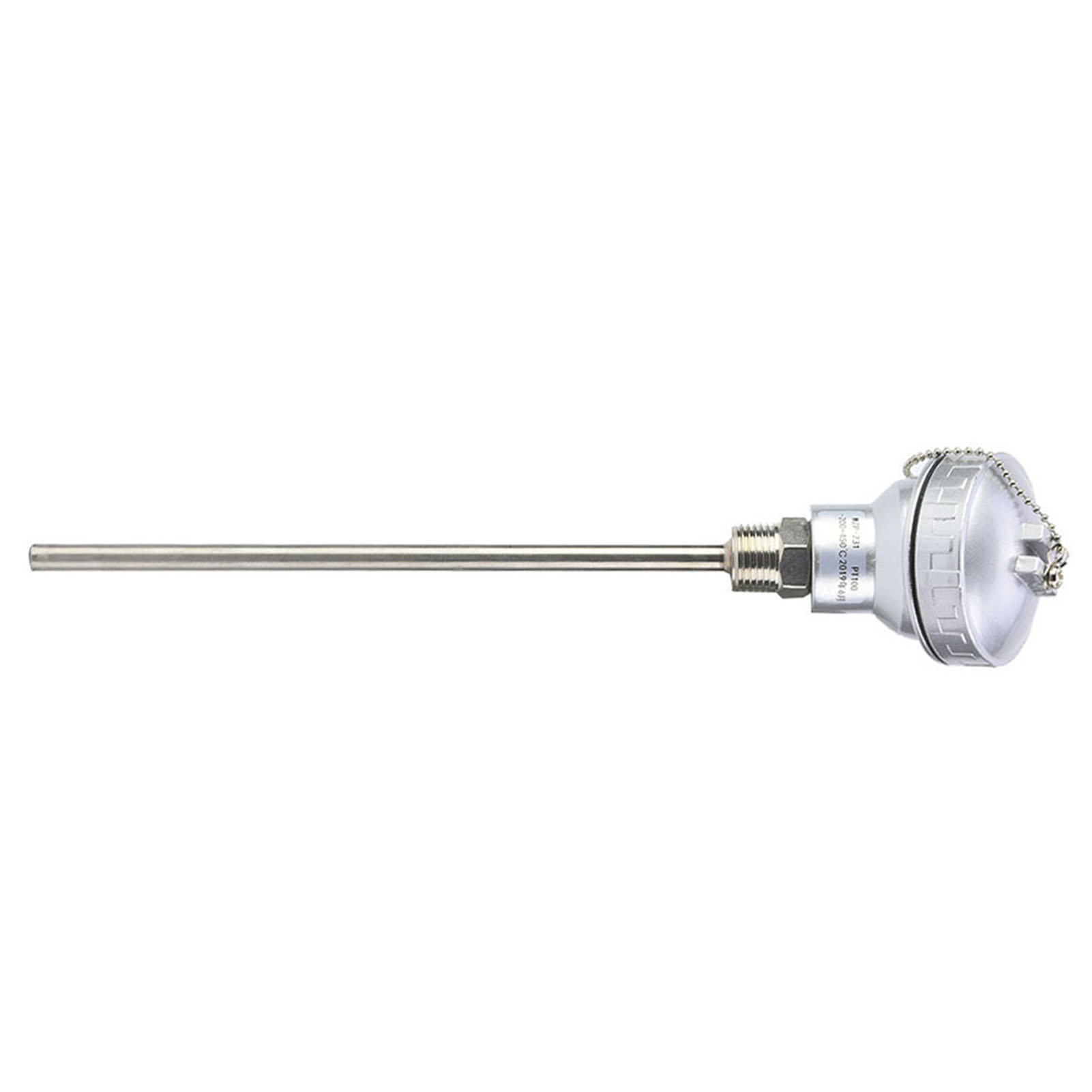 Rtd Pt100 Temperatursensor Mit 1/2" Npt-gewinde Und Thermoelement-anschlusskopf (pt 200 Mm)