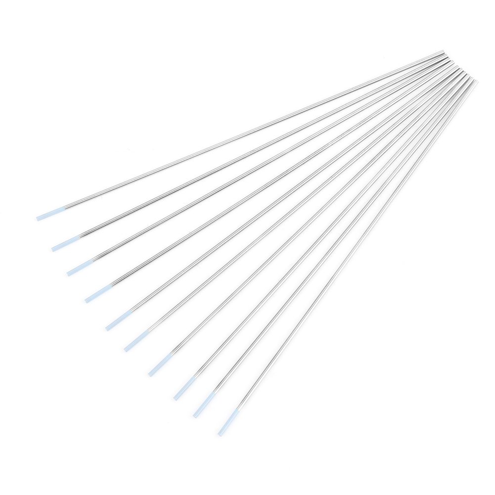 10 Rotierende Wolframelektroden Wz8, Weiße Spitze Für Ac-wig-schweißen, 2,4 Mm × 150 Mm