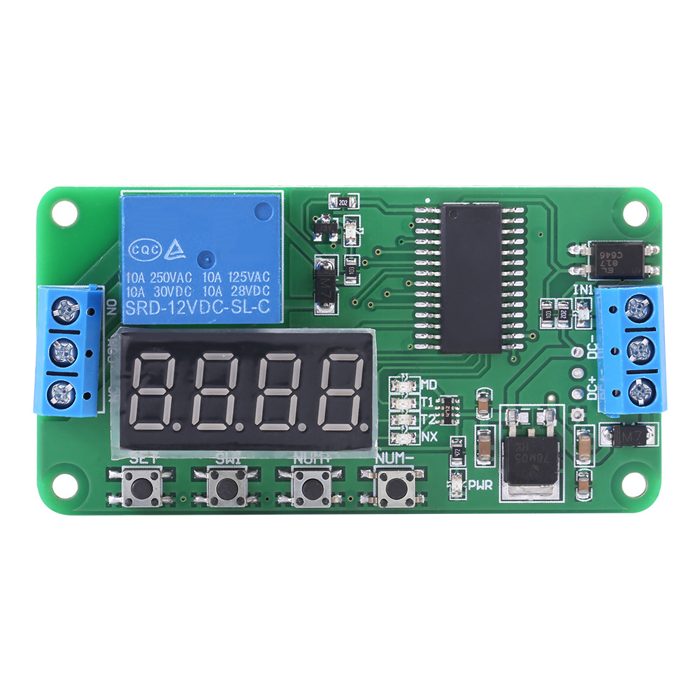 Multifunktionale 1-kanal-dc 12v Verzögerungsrelais-controller-led-timer-schaltmodulplatine (sps)
