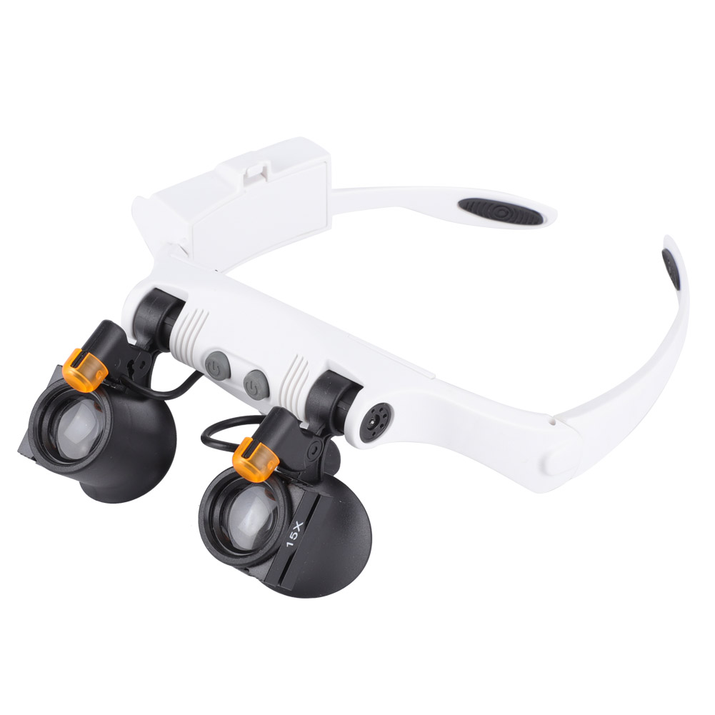 Led-lampe 21 Kombinations-stirnband Mit Lupe Und Austauschbarer Linse