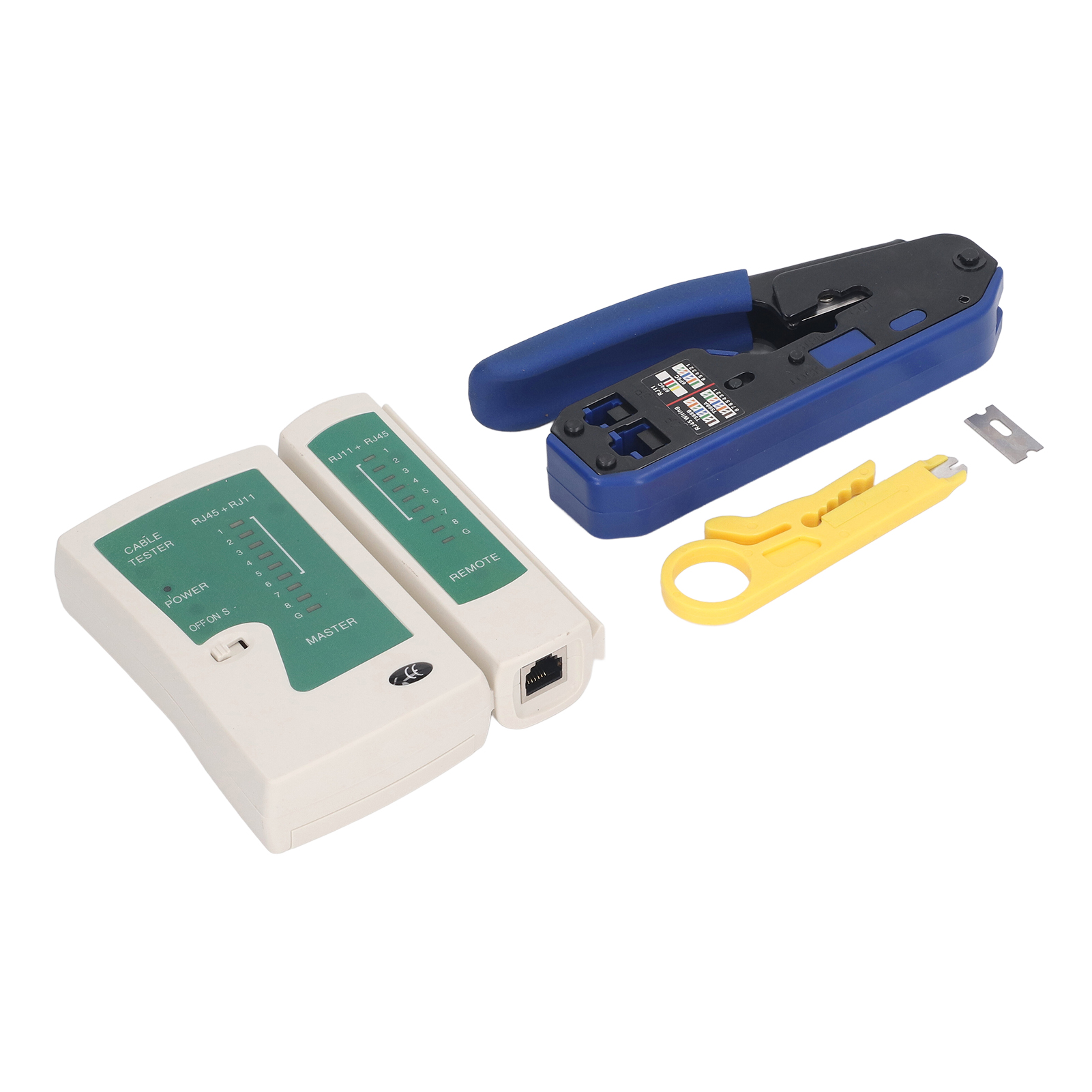 Rj45-crimpwerkzeug-set, Crimpzange Für Kabelverbindungen, Crimpwerkzeug Für Cat5- Und Cat6-durchführungsstecker