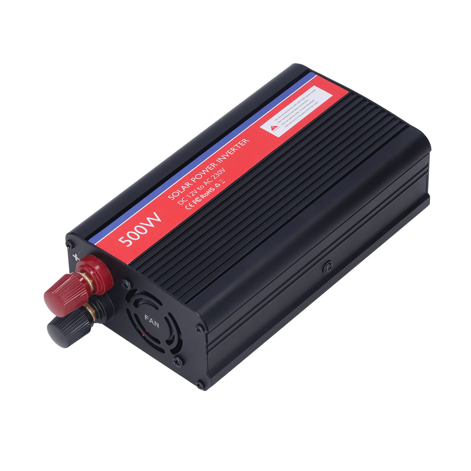 Wechselrichter: 12 V Dc Eingang, 230 V Ac Ausgang, 500 W, Sicherheitsschutz Für Kfz-geräte, Schwarz