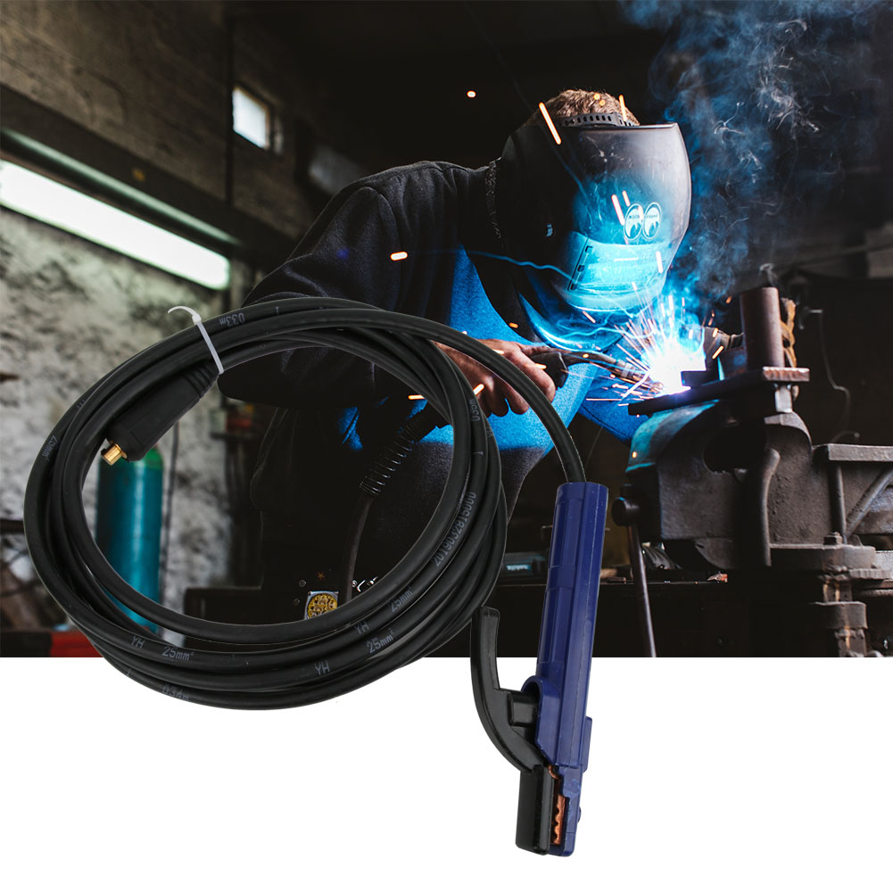 300-a-elektrodenhalter Mit Schweißelektrodenklemme Und 25 Mm² 4 M Kabel Für Mma-schweißgeräte