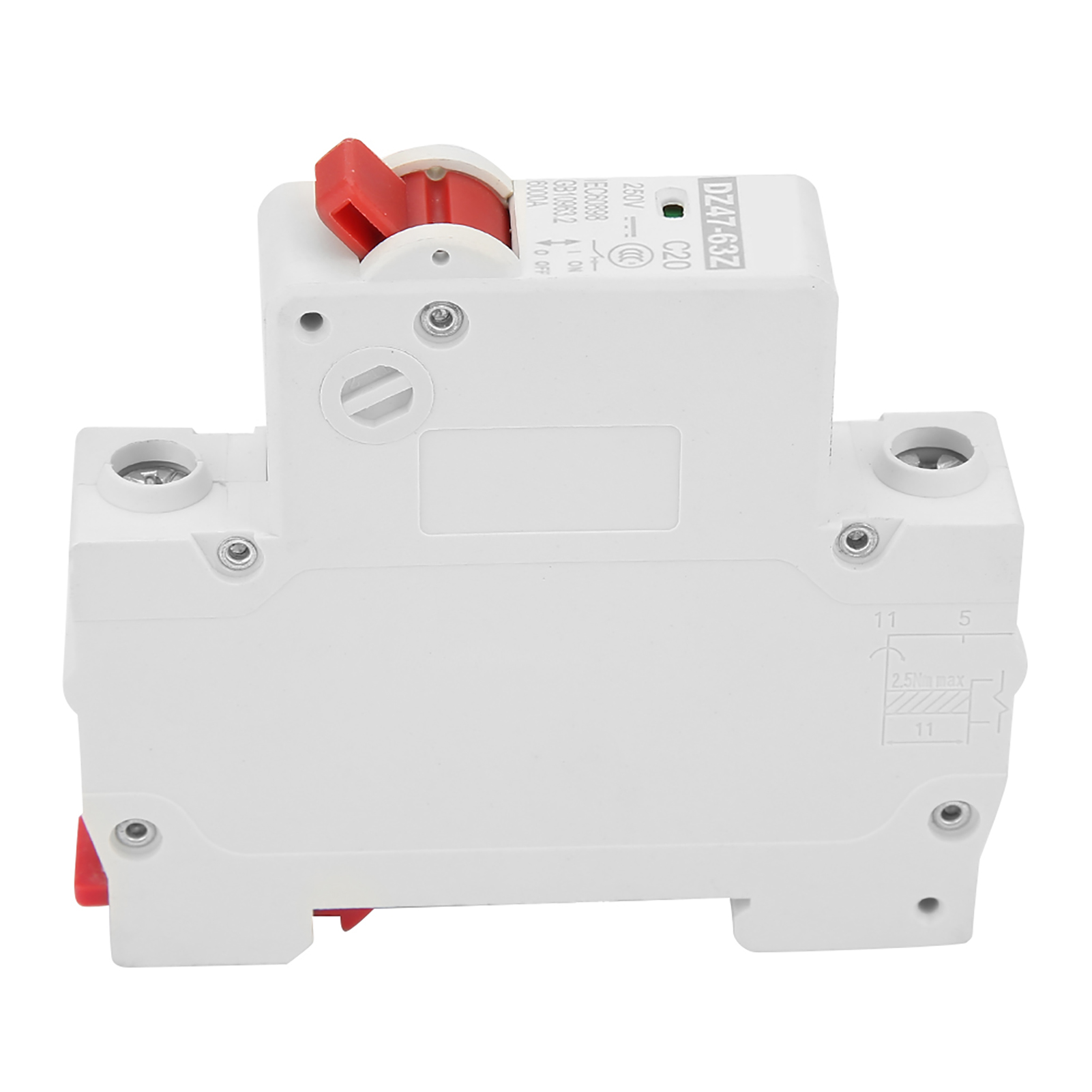 Dz47-63z-1p 20a Dc Miniatur-leistungsschalter Mit Fehlerstromschutz Und Luftschalter