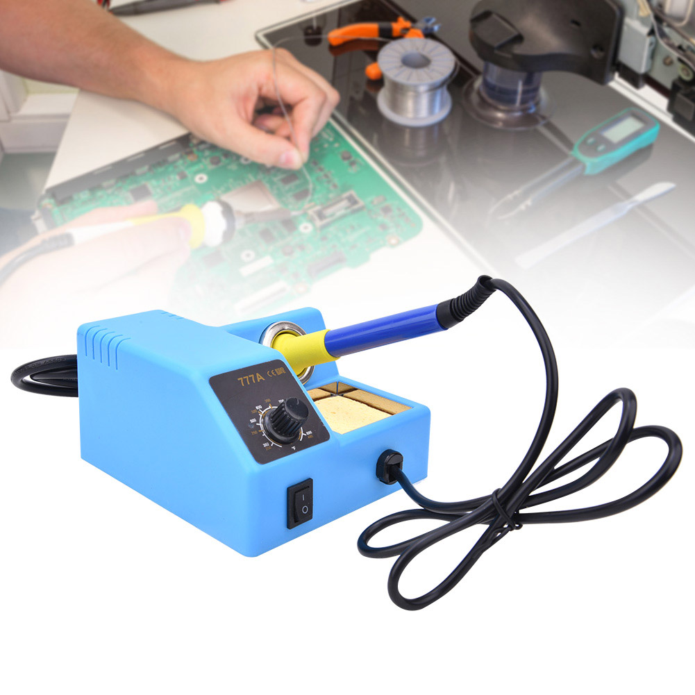 Tragbare Elektrische Lötstation Mit Einstellbarer Temperatur, Eu-stecker 220–240 V, 777 A