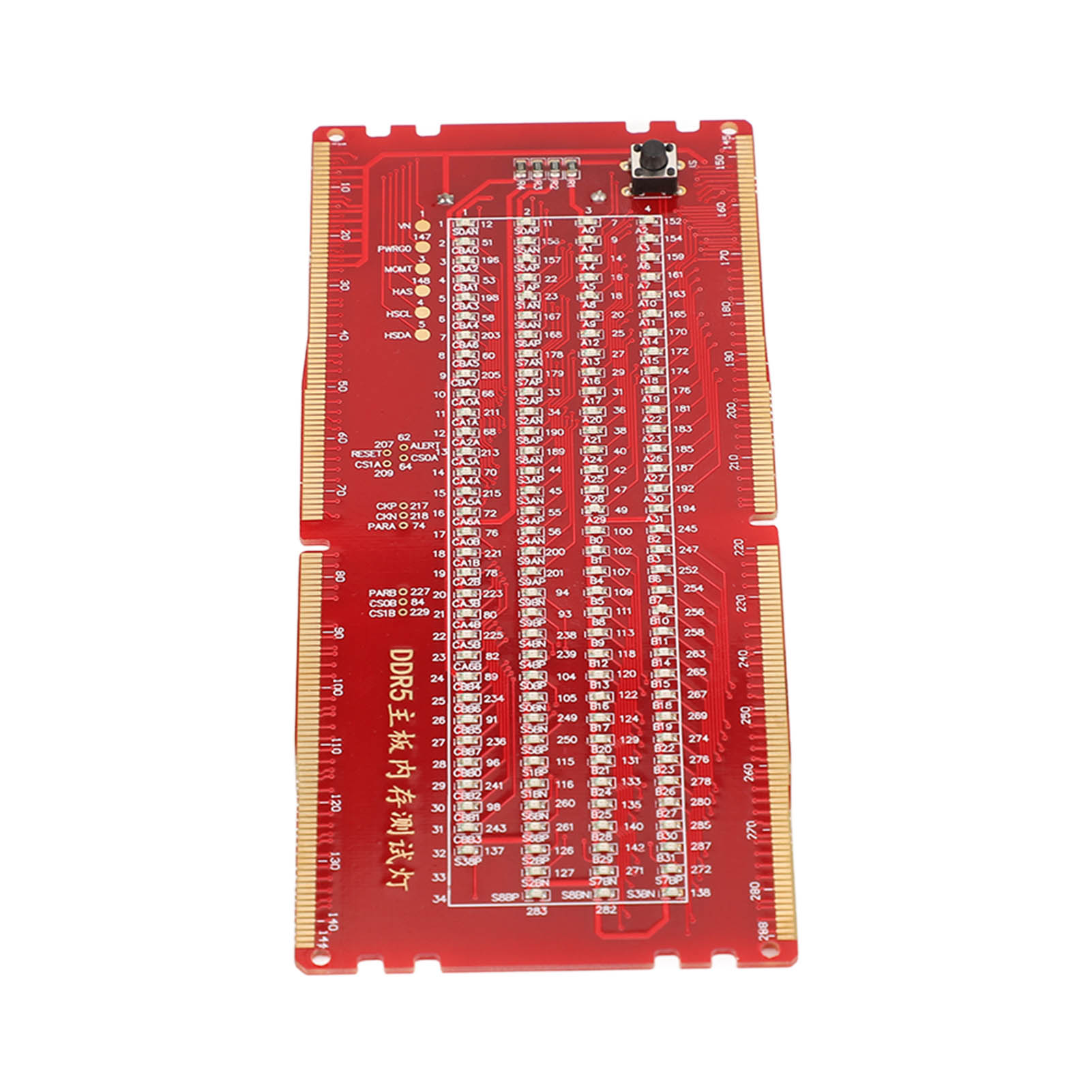 Tragbares Ddr5-ram-steckplatz-testerboard Mit Led-leuchten Für Die Ram-wartung Auf Computer-motherboards (rot)