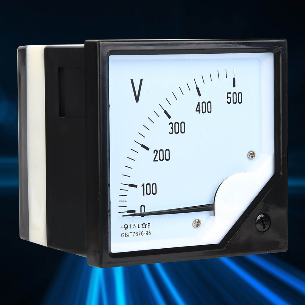 Quadratisches Panel-spannungsmessgerät, Analoges Wechselstrom-voltmeter 0-500v Für Elektronische Steuergeräte