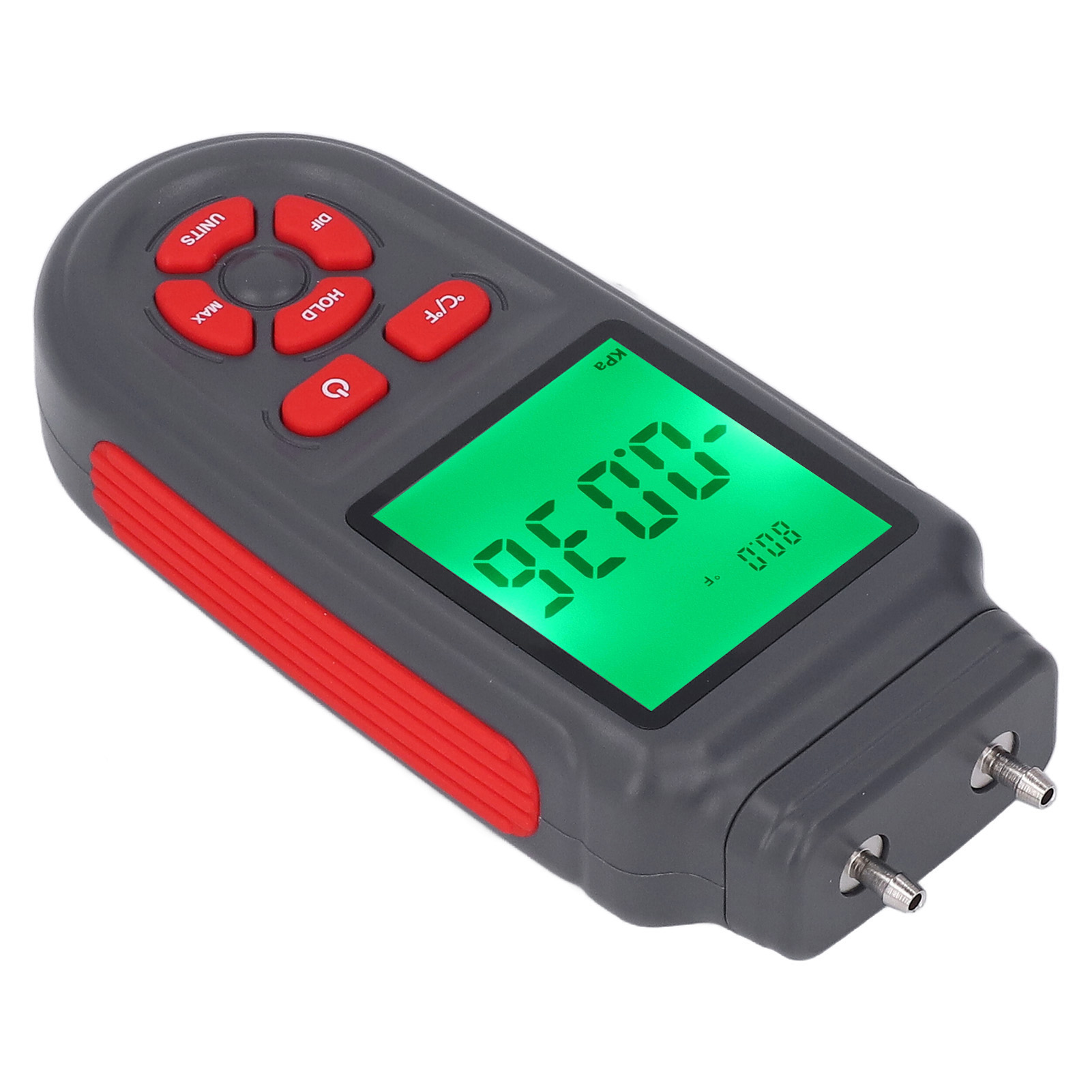 Digitales Manometer Mit Abs-gehäuse, Handliches Gerät Mit Hochauflösendem Hd-display, Gasdruckmesser Für Den Einsatz In Der Hlk-technik Im Bergbau