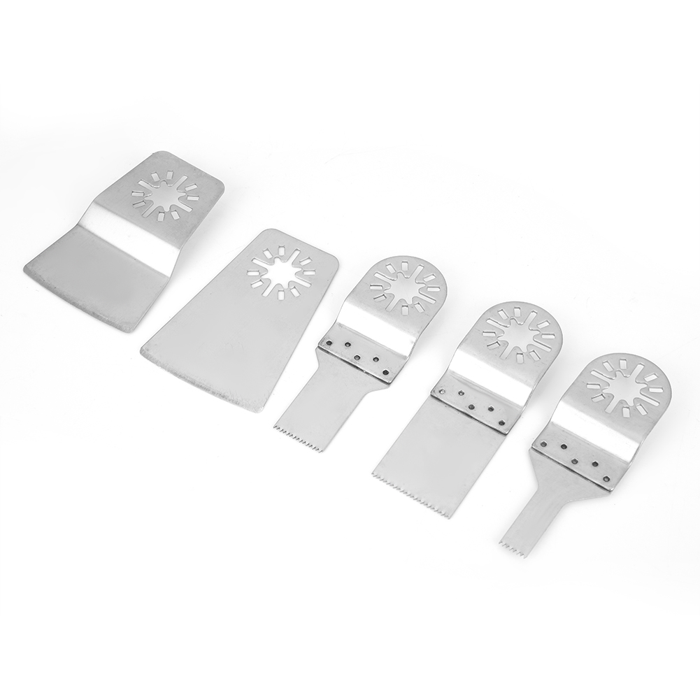 5-teiliges Set Mit 10/20/31/51/51 Mm Edelstahl-sägeblattschaber Und Oszillierendem Multifunktionswerkzeug