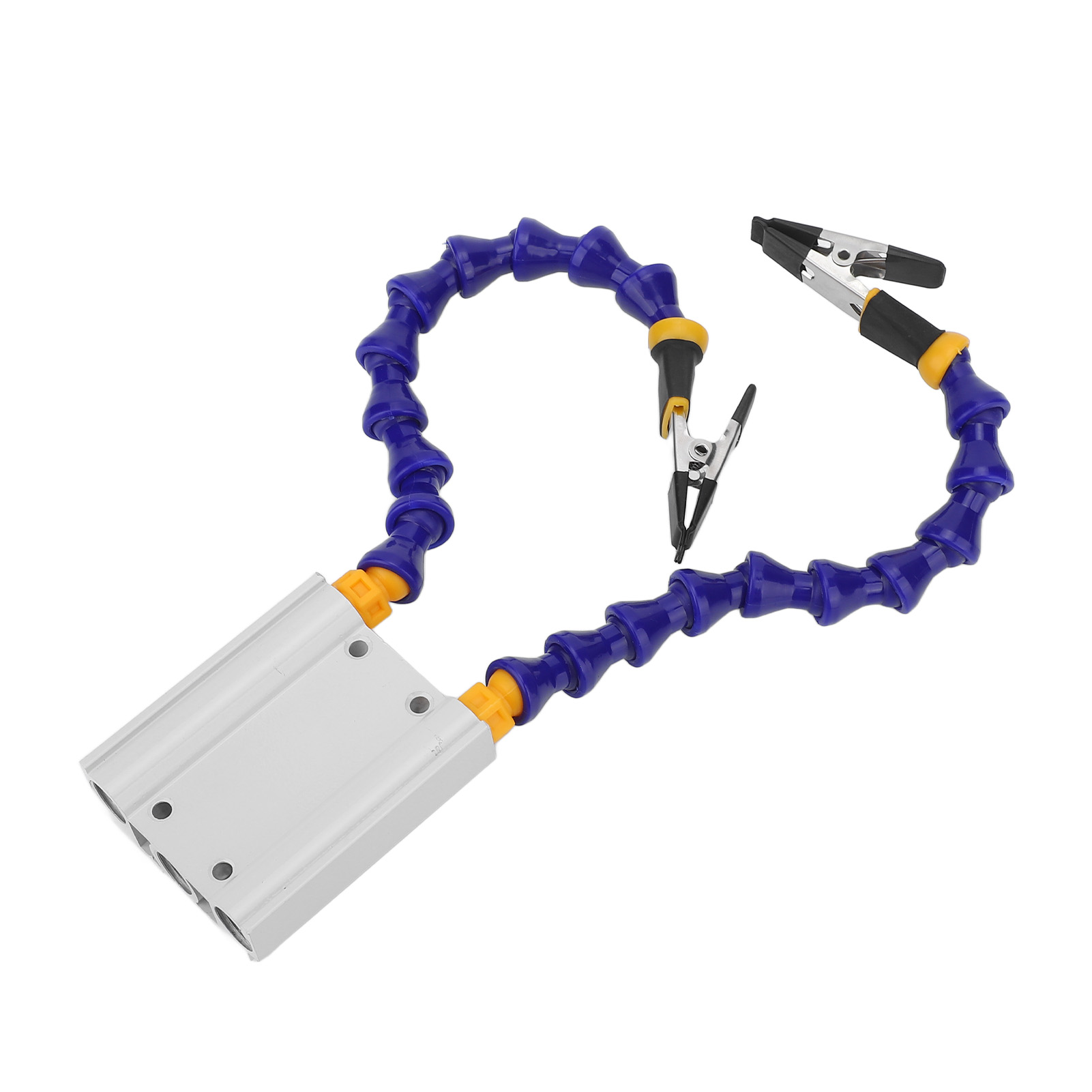 Löthilfe Mit Flexiblem Abs-griff, Sockel Aus Aluminiumlegierung Und Abnehmbarer Gummikappe (2 Stück)