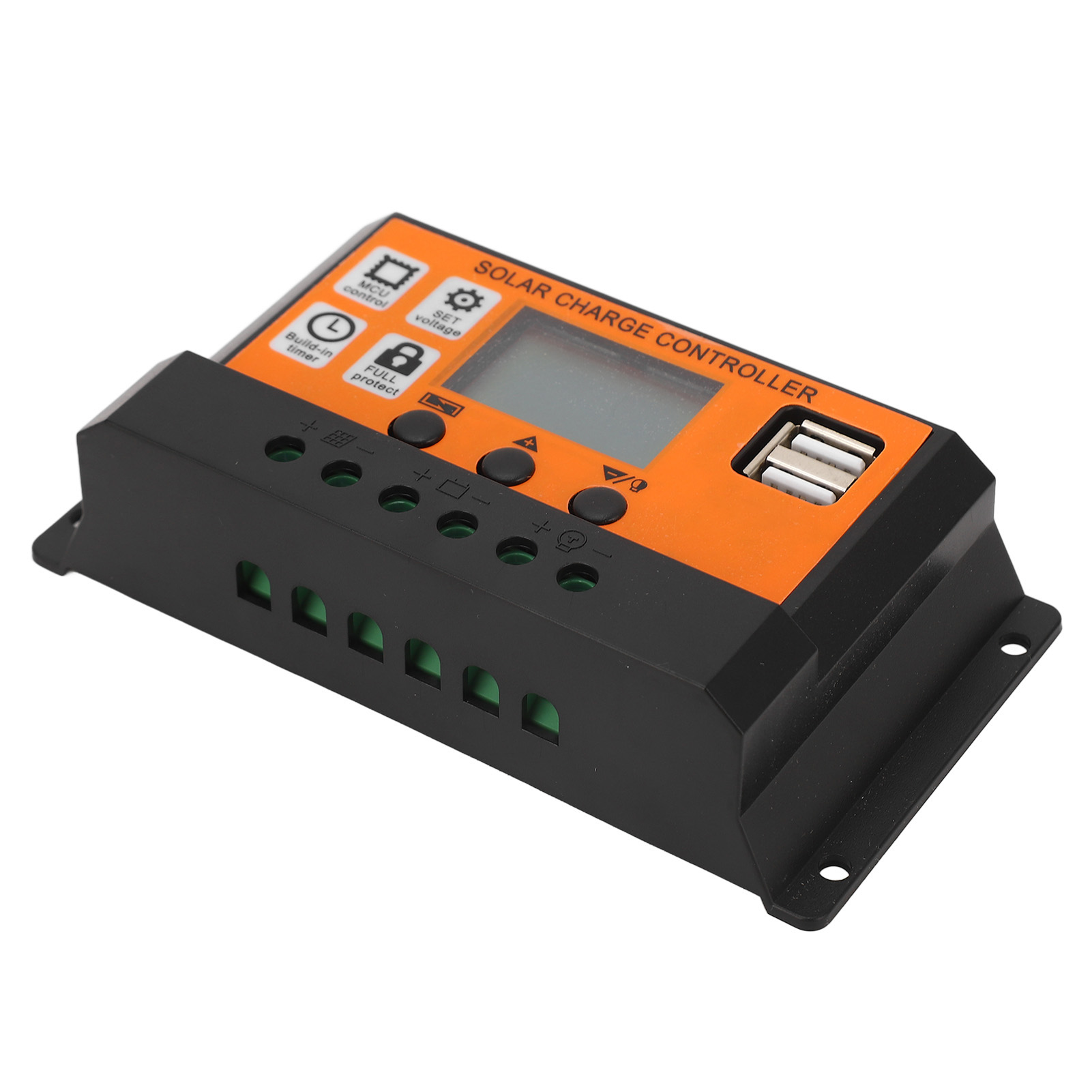 Solarladeregler Mit Lcd-display, 3-stufige Steuerung, Solarmodul-laderegler 12 V, 24 V, 30 A Für Lithium-säure-batterien