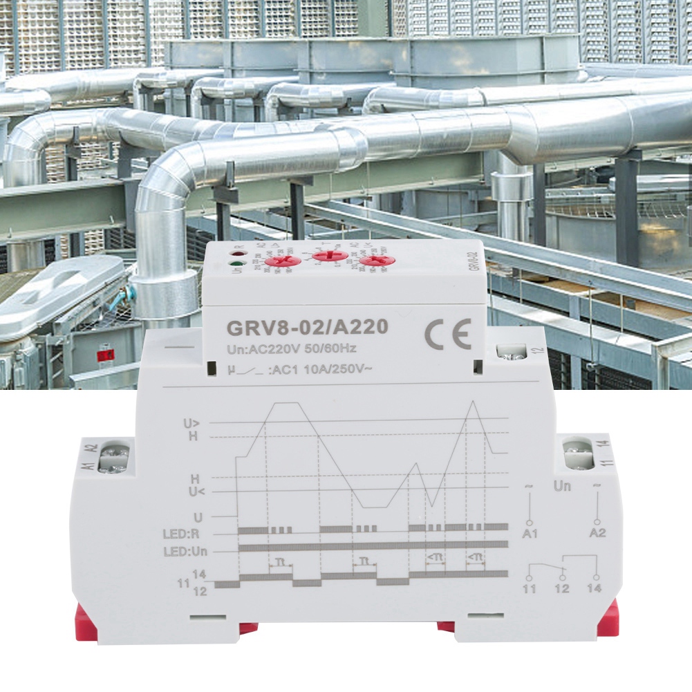 Grv8-02 Einphasiges Spannungsgesteuertes Überspannungsschutzrelais (1)