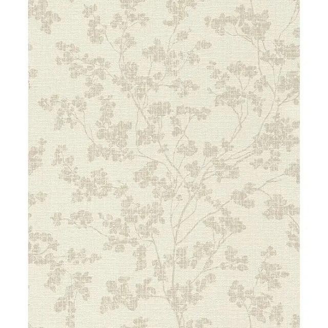 Rasch Vliestapete Welcome Home 653847 Blumen Floral Tapete 10.05 x 0.53 m Beige Tapete für Wohnzimmer Schlafzimmer Küche Flur Eingangshalle