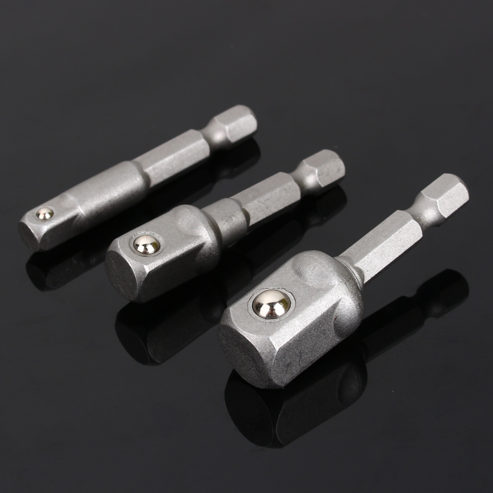 3-teiliger Bohrfutteradapter, Sechskantaufnahme Für 1/4", 3/8", 1/2"-schlagschrauber