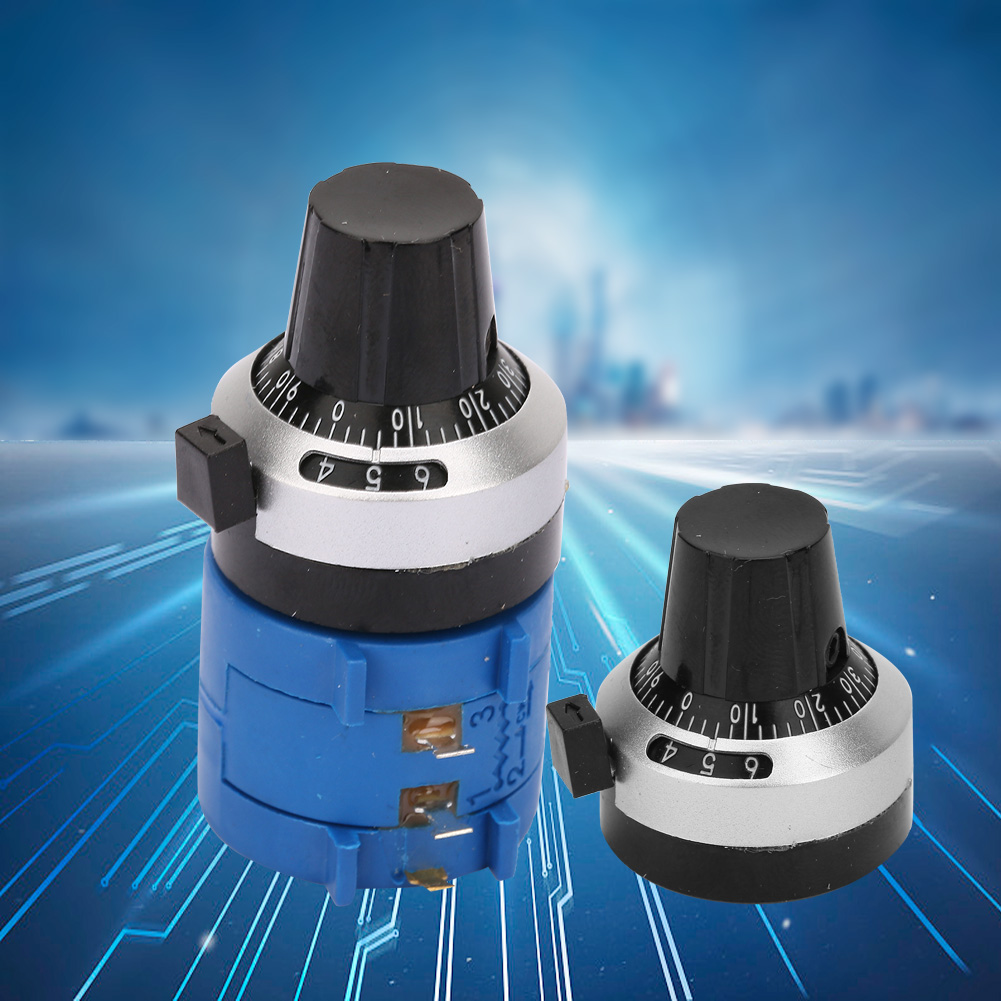 3590s-2-104l Drahtpotentiometer 100 Kω, 10 Umdrehungen, Gegendruckknopf