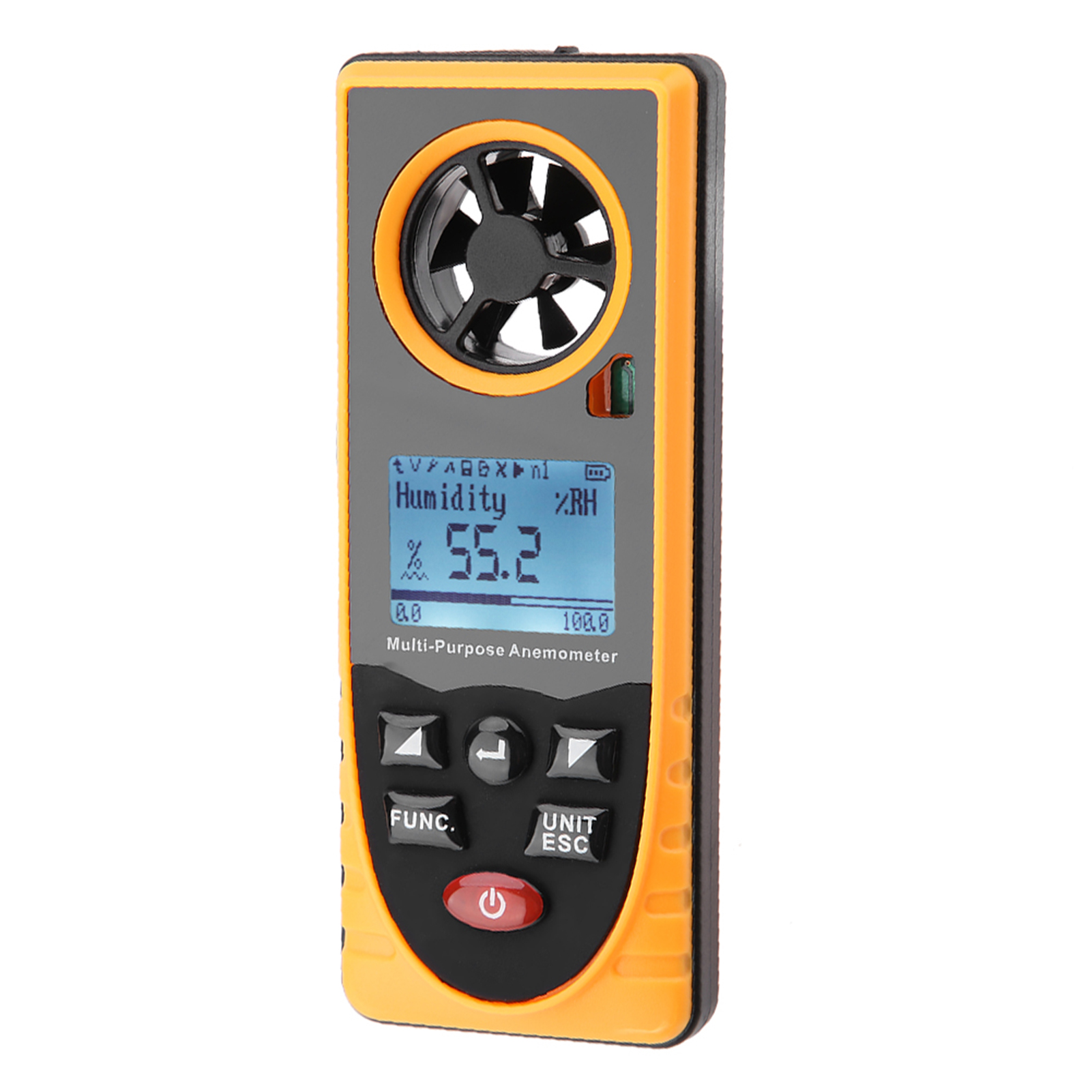 Gm8910 Multifunktionales Digitales Anemometer Mit Lcd-anzeige Und Windgeschwindigkeitsskala