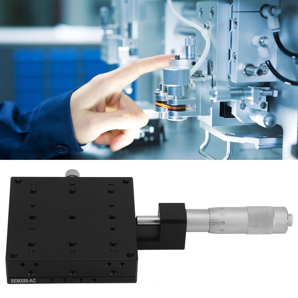 X-mikrometer-präzisionsterbänke Mit Manueller Feineinstellung Und Kreuzrollenlagerung, 80 X 80 Mm