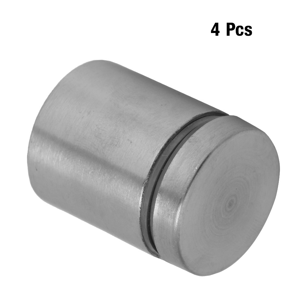 4 Edelstahl-befestigungsstifte Für Werbetafeln, Glasabstandshalter, Befestigungsschrauben (25 X 25 Mm)