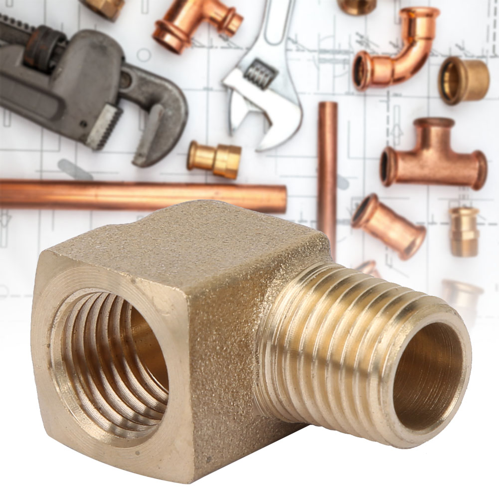 Messing-rohrverschraubung 1/4" Npt 90°-winkel