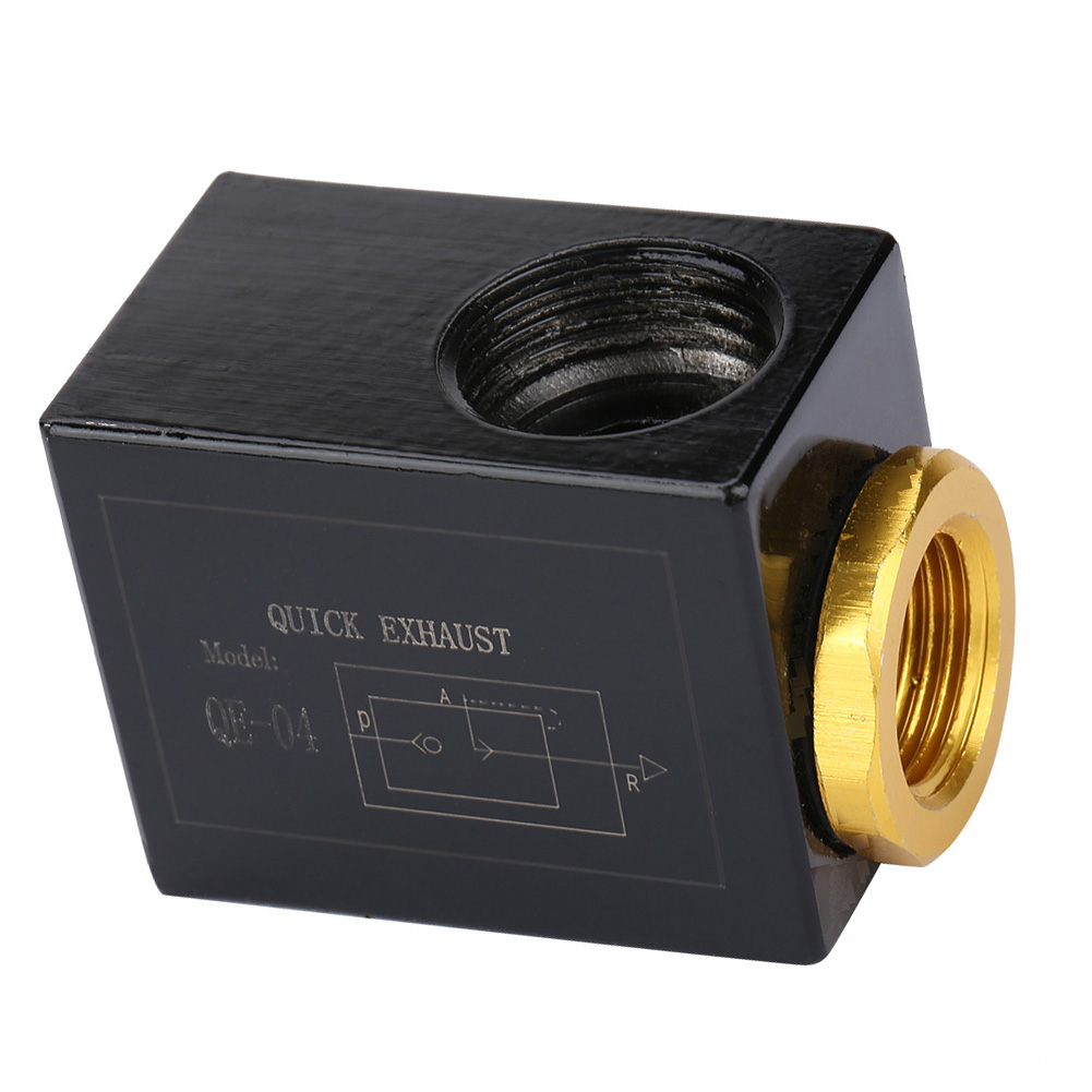Pneumatisches 3/8"/1/2"-schnellablassventil Für Die Druckluftversorgung, Aus Aluminiumlegierung (qe-04 G1/2")