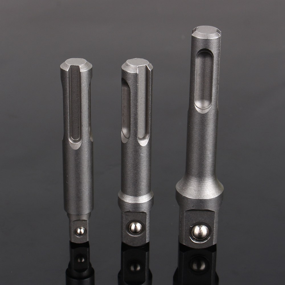 3-teiliges Schlagbohrmaschinen-set Mit Sds-plus-steckschlüsseladapter 1/4", 3/8", 1/2".