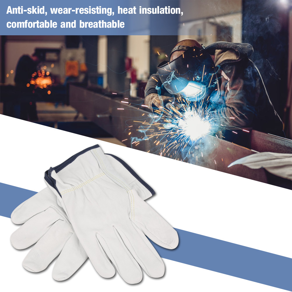 Sehr Weiche, Feuerfeste Handschuhe Aus Angerautem Schaffell, Wig-schweißhandschuh