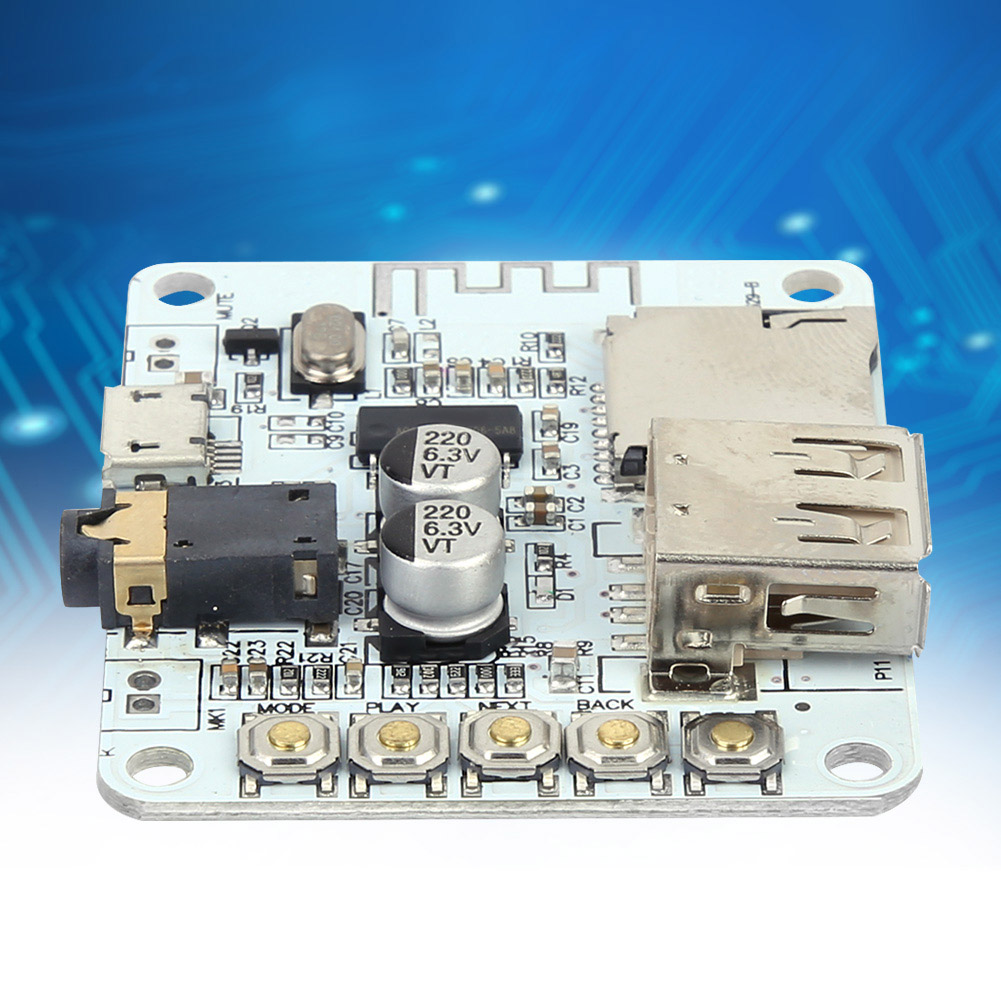 Bluetooth-audioempfänger-verstärkerplatine Mit Usb-tf-kartenunterstützung Für Mp3-, Wma-, Wav-, Flac- Und Ape-dateien