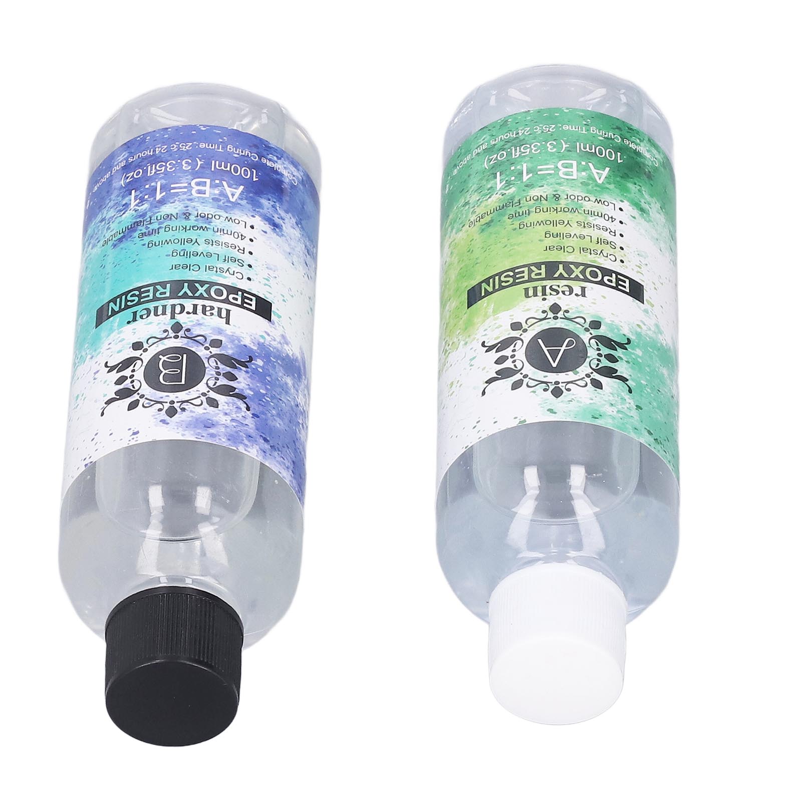 Kristallklares Epoxidharz-set 100 Ml, Selbstschäumend, Hochtransparent, Umweltfreundliche Epoxidharzbeschichtung
