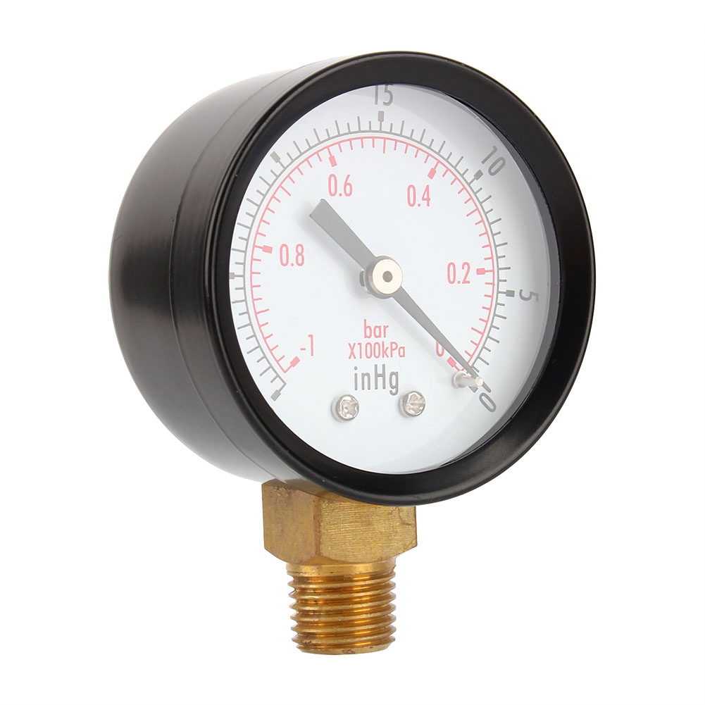 2"-vakuummeter Für Luftkompressoren, Wasser, Öl, Gas, 1/4"-npt-anschluss Unten, Mf