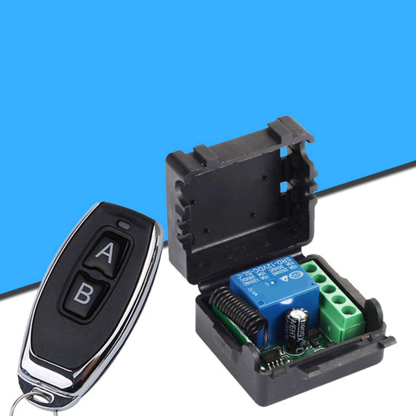 Drahtloser Fernbedienungsschalter 433 Mhz, Taster Mit Selbstverriegelung Und Verzögerung, 12 V