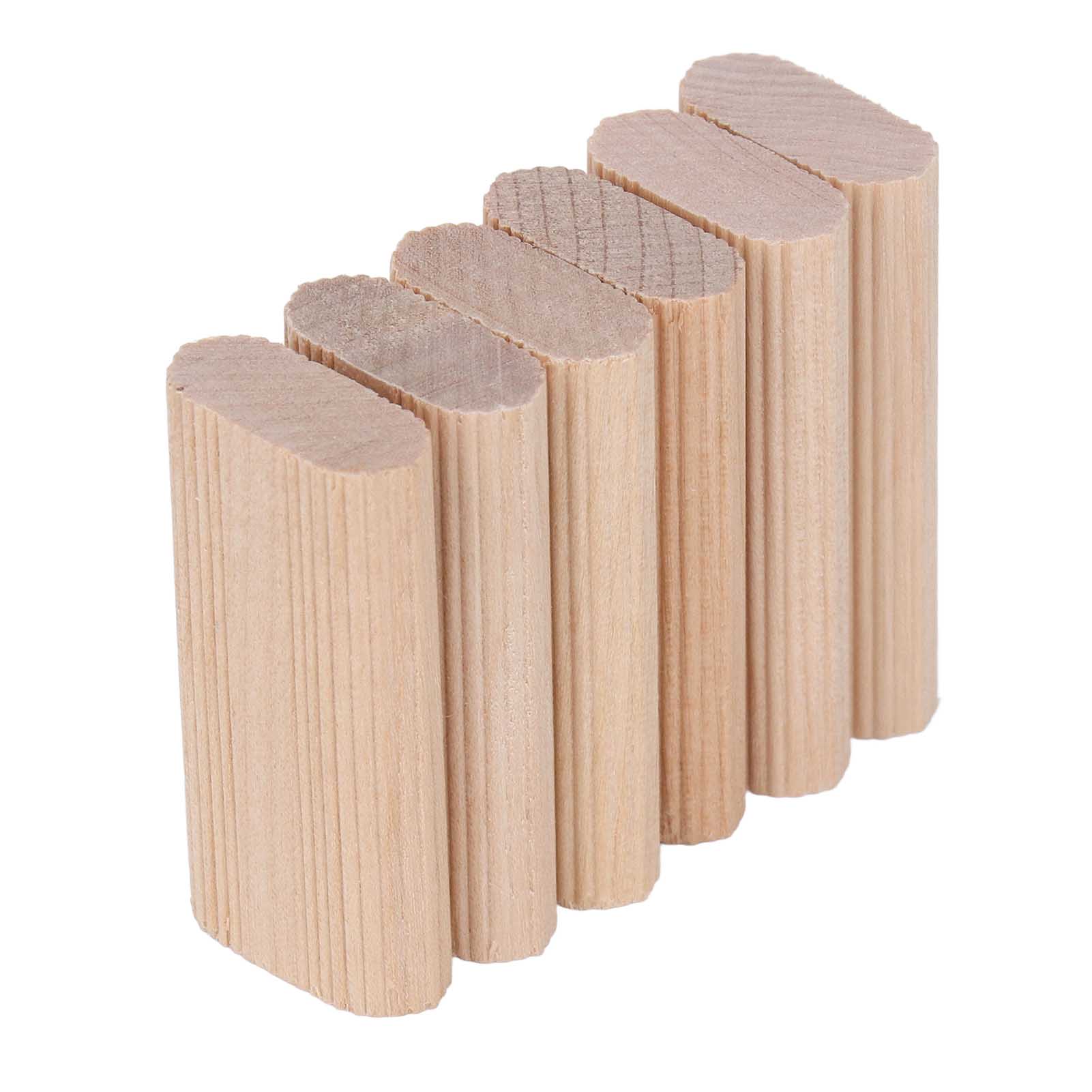 50 Holzdübelstopper Aus Buche, 6 X 20 X 40 Mm, Für Den Möbelbau