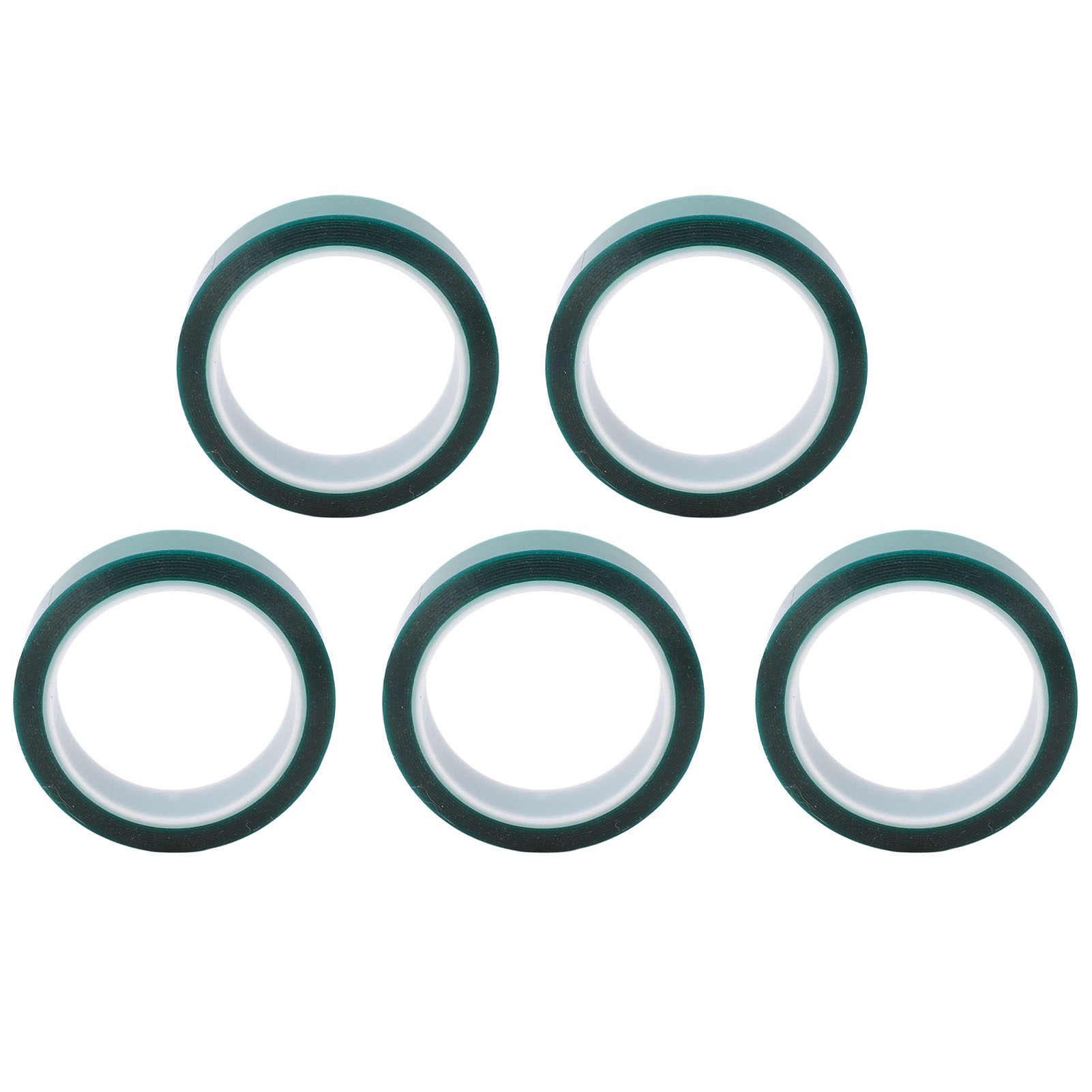 5 Stück Pet-hochtemperaturband, Dicke 0,05 Mm, Breite 25 Mm, Länge 33 M, Säure- Und Laugenbeständig, Korrosionsbeständiges Isolierband