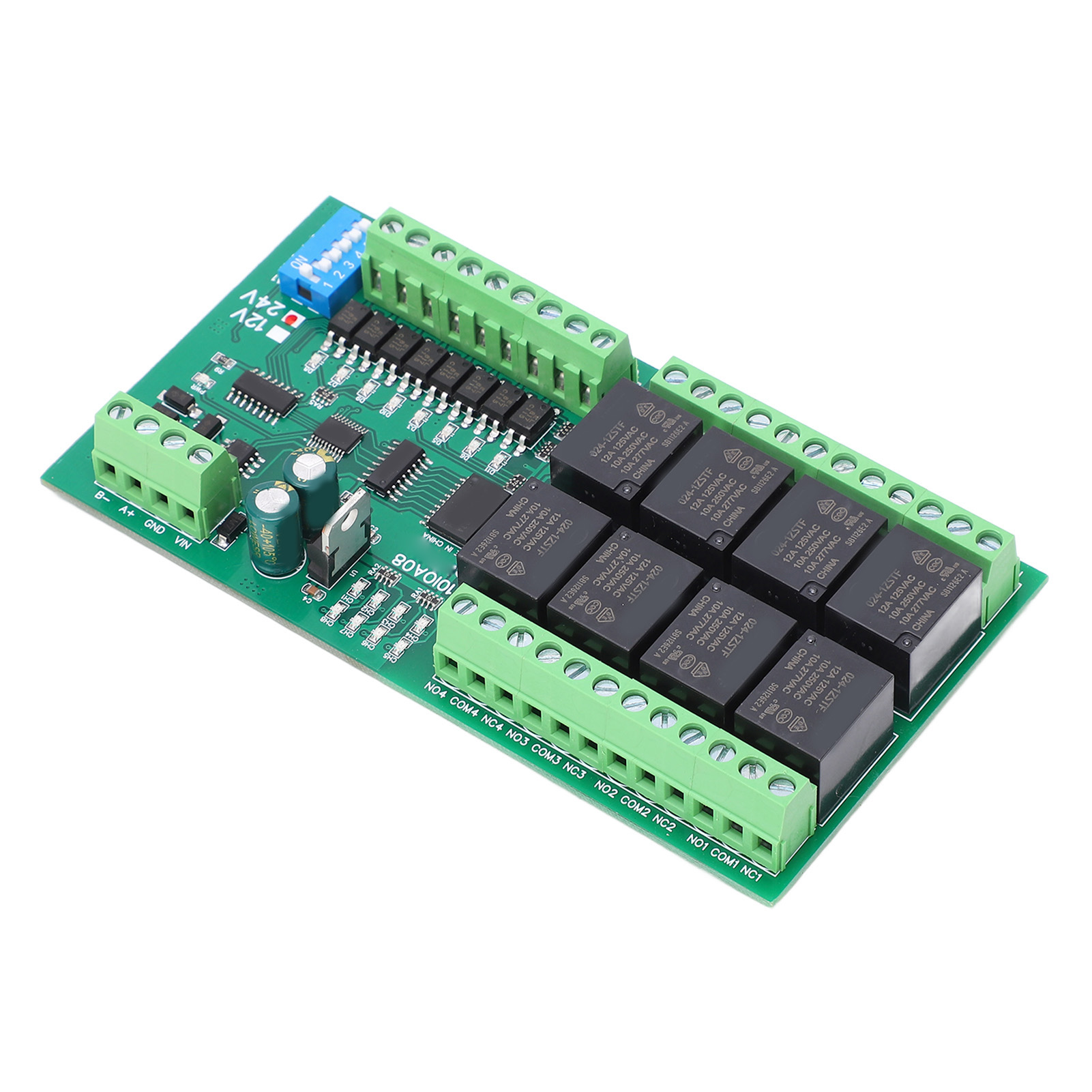 8-kanal-relaismodul Mit Kurzer Ansprechzeit, Selbstverriegelung, Rs485-relaiskarte Mit Hardware-reset-funktion, 24 V Dc