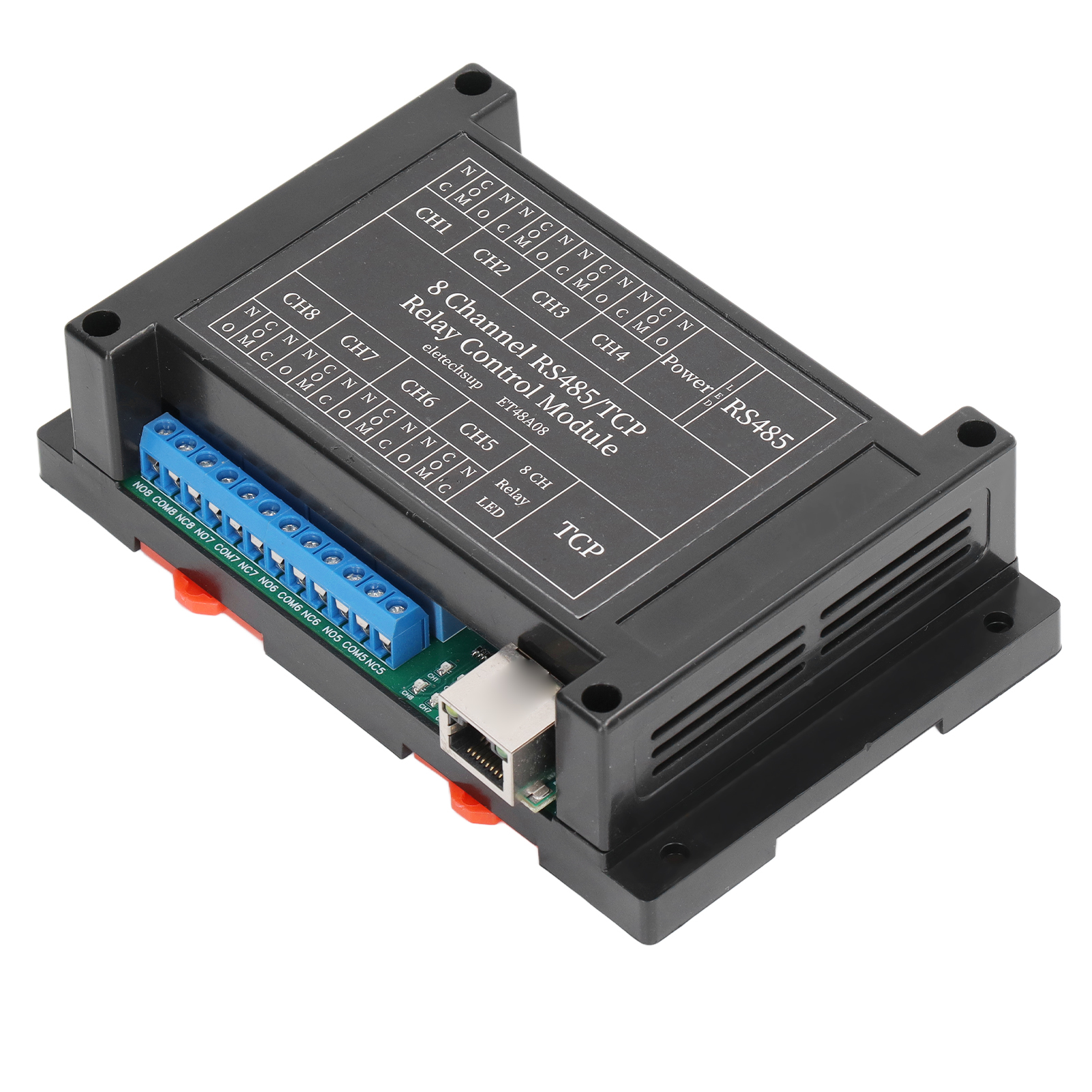 Relaismodul, 8 Kanäle, 6 Befehle, Interner Schutz, Relaissteuerplatine Mit Gehäuse, Dc12v