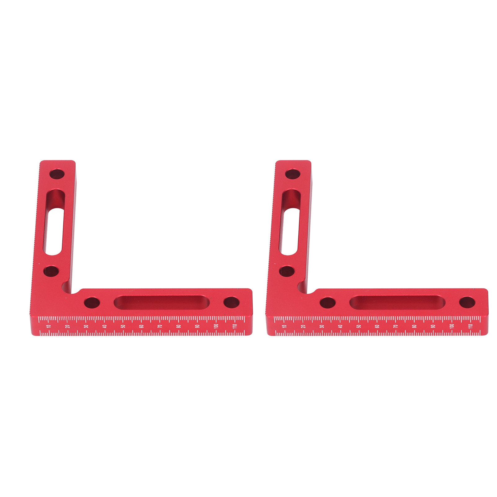 2-teiliges Set Rechtwinkliger Ausrichtklemmen, 90°-vierkant-l-lineal, Aus Aluminiumlegierung, Holzbearbeitungswerkzeug Für Schreiner